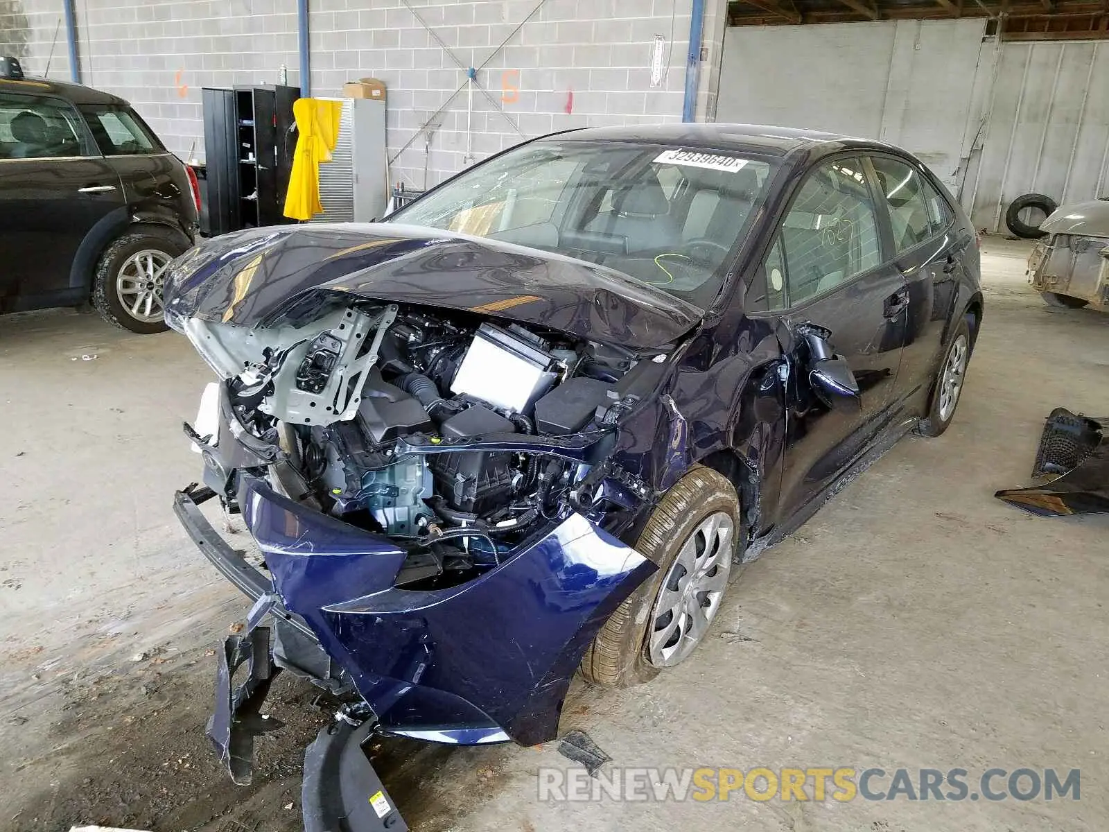 2 fotografías del automóvil dañado JTDEPRAE4LJ014739 TOYOTA COROLLA 2020