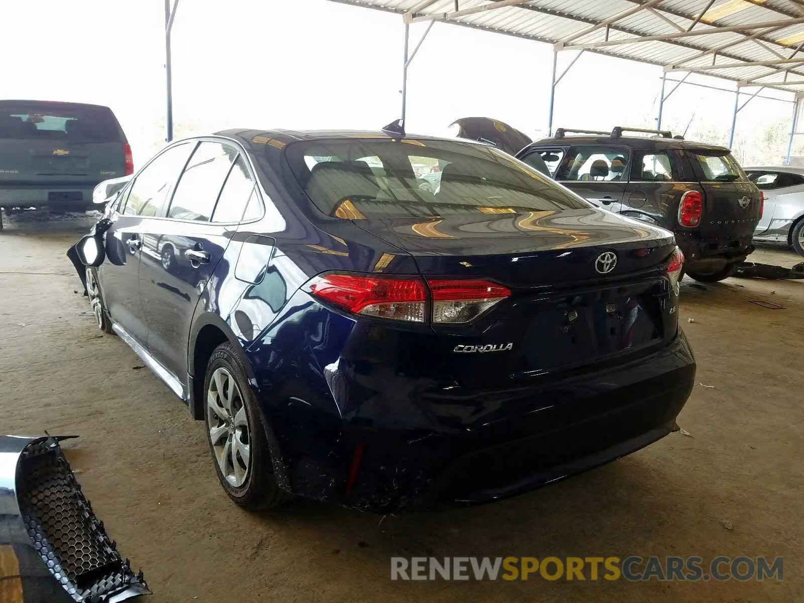3 fotografías del automóvil dañado JTDEPRAE4LJ014739 TOYOTA COROLLA 2020