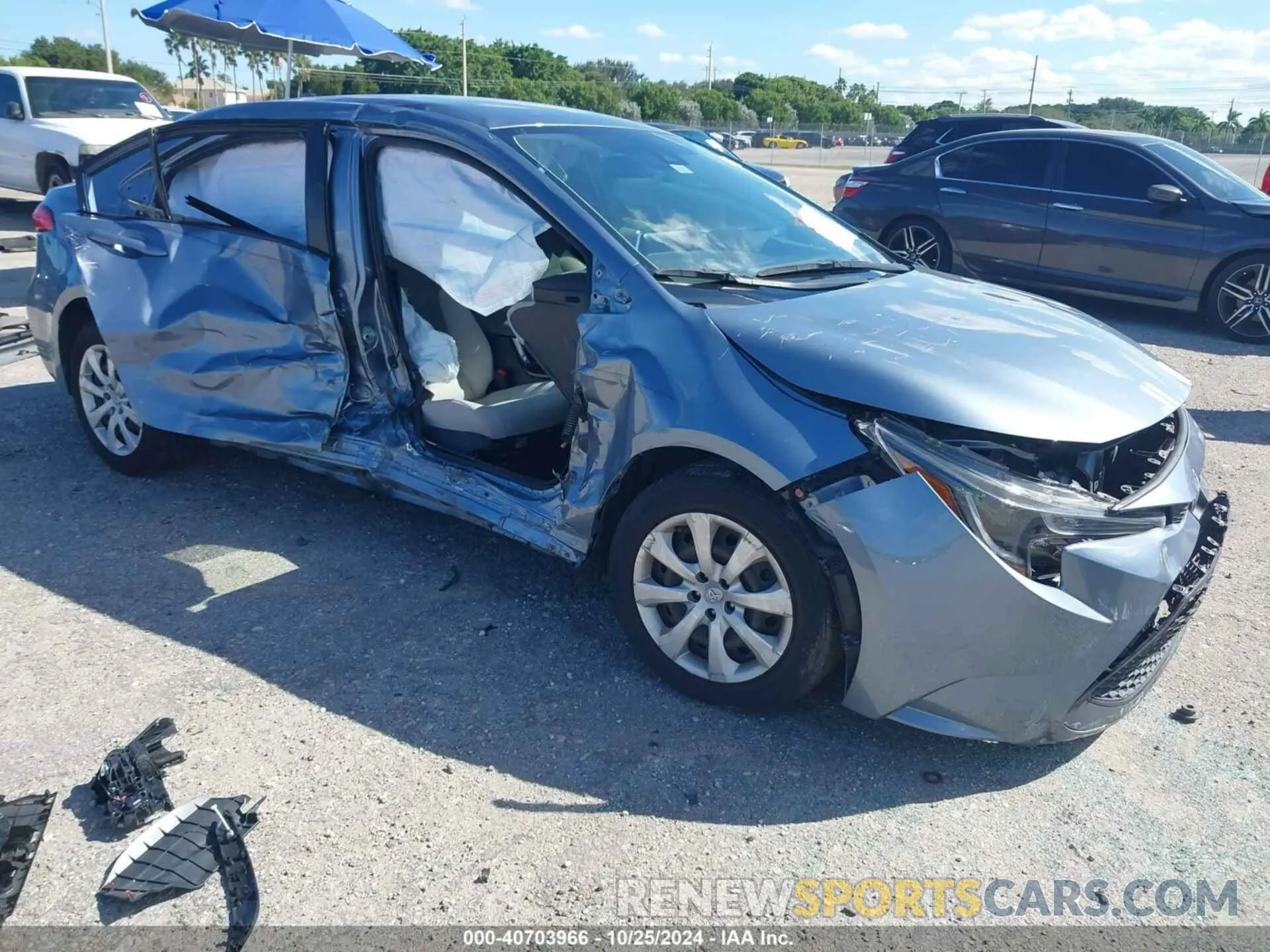 1 fotografías del automóvil dañado JTDEPRAE4LJ026373 TOYOTA COROLLA 2020