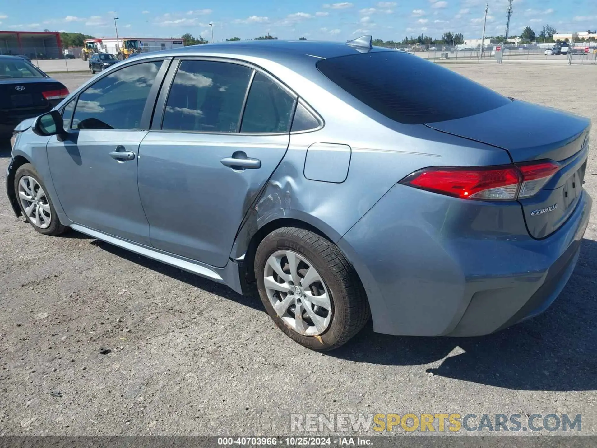 3 fotografías del automóvil dañado JTDEPRAE4LJ026373 TOYOTA COROLLA 2020