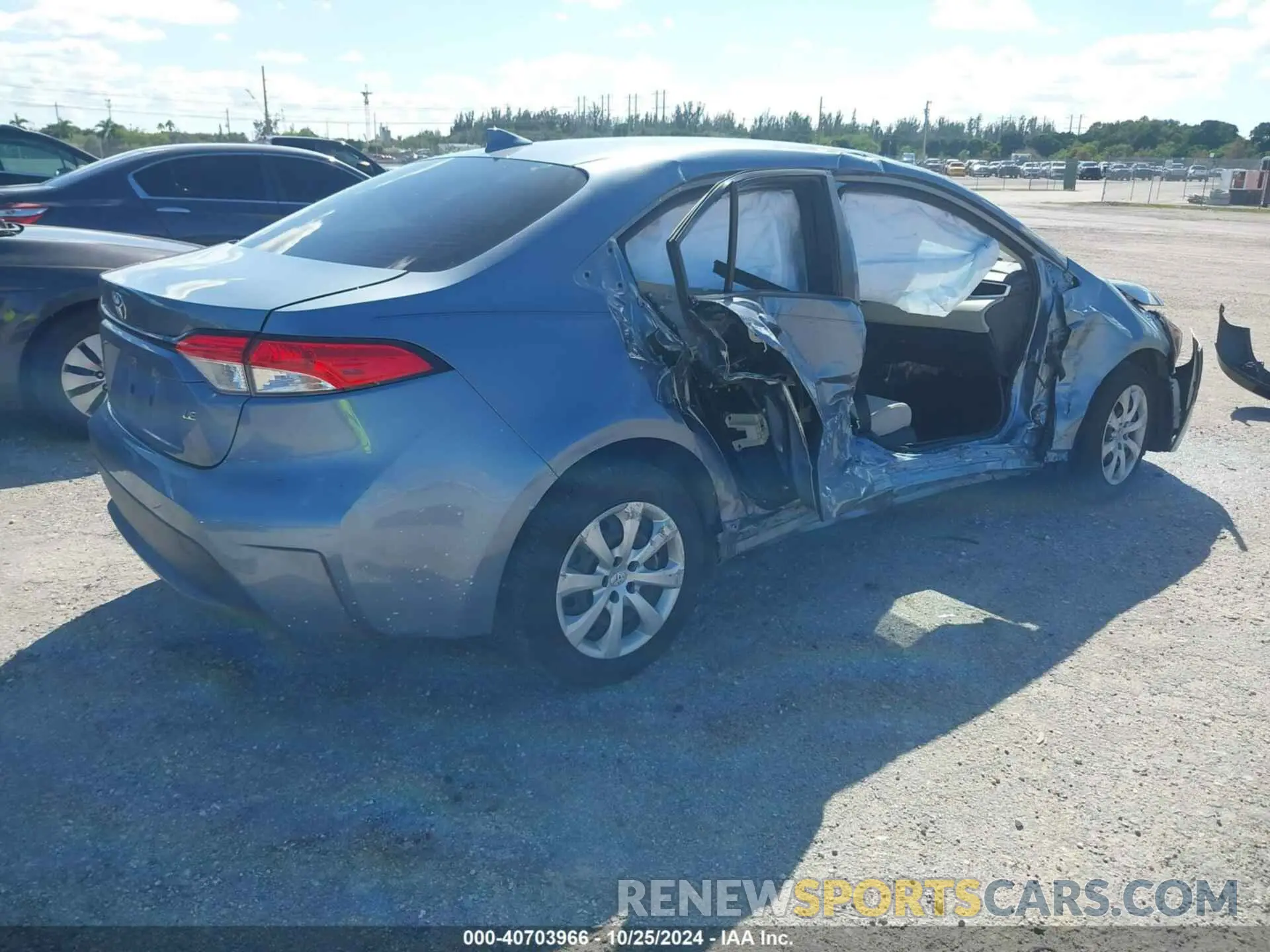 4 fotografías del automóvil dañado JTDEPRAE4LJ026373 TOYOTA COROLLA 2020