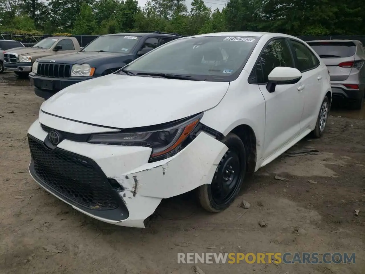 2 fotografías del automóvil dañado JTDEPRAE4LJ027295 TOYOTA COROLLA 2020