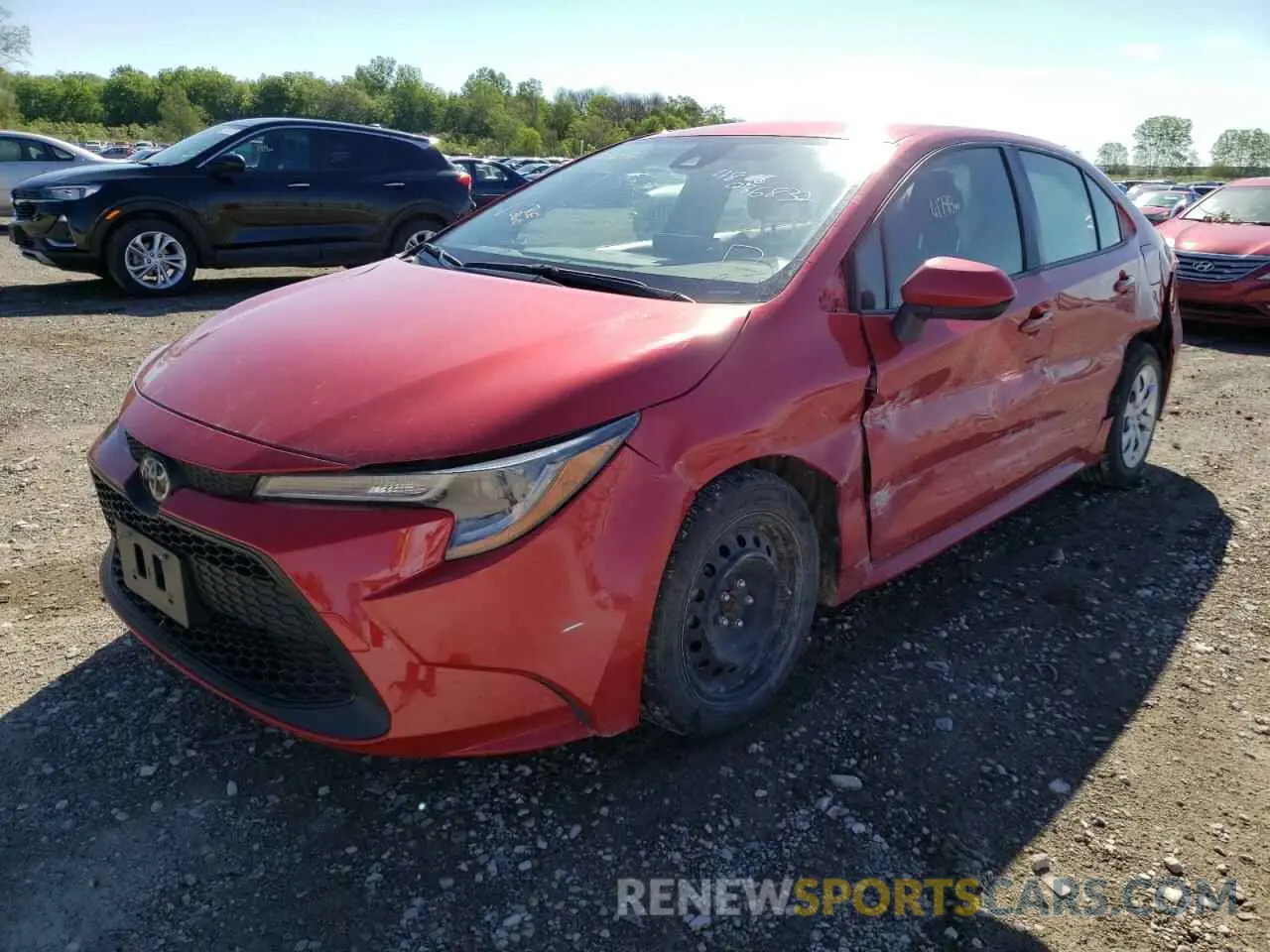 2 fotografías del automóvil dañado JTDEPRAE4LJ029709 TOYOTA COROLLA 2020