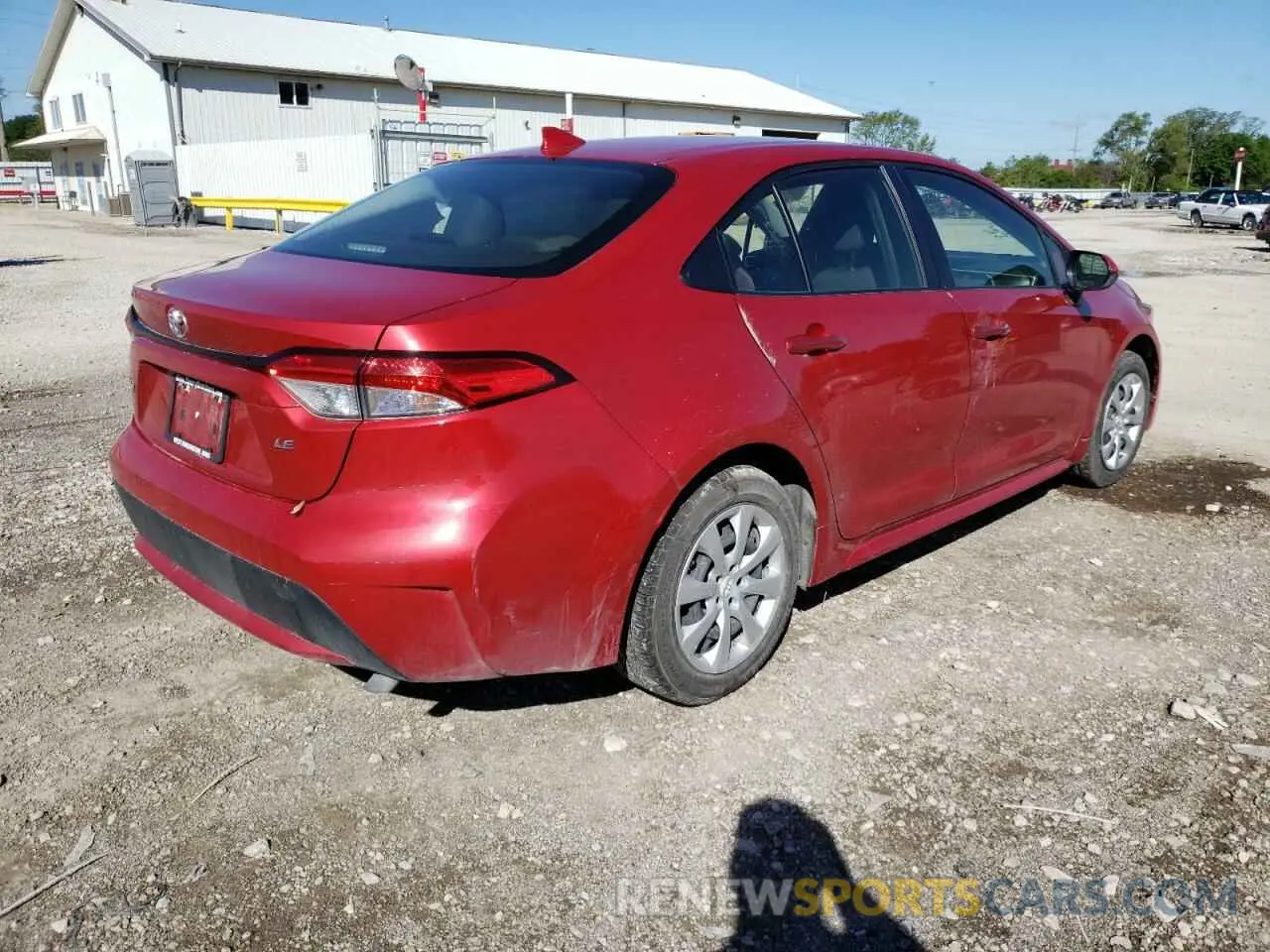 4 fotografías del automóvil dañado JTDEPRAE4LJ029709 TOYOTA COROLLA 2020