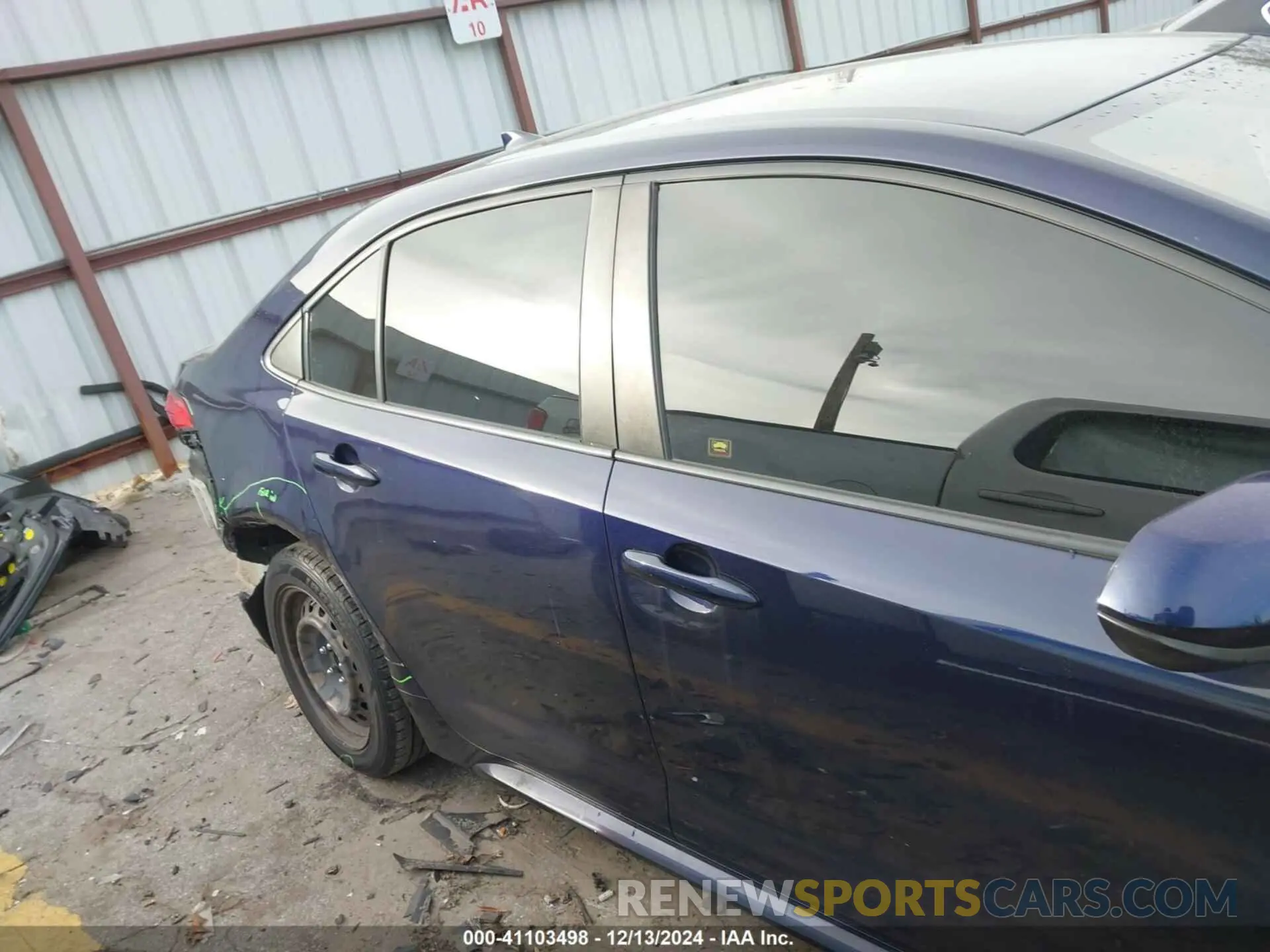 14 fotografías del automóvil dañado JTDEPRAE4LJ032092 TOYOTA COROLLA 2020