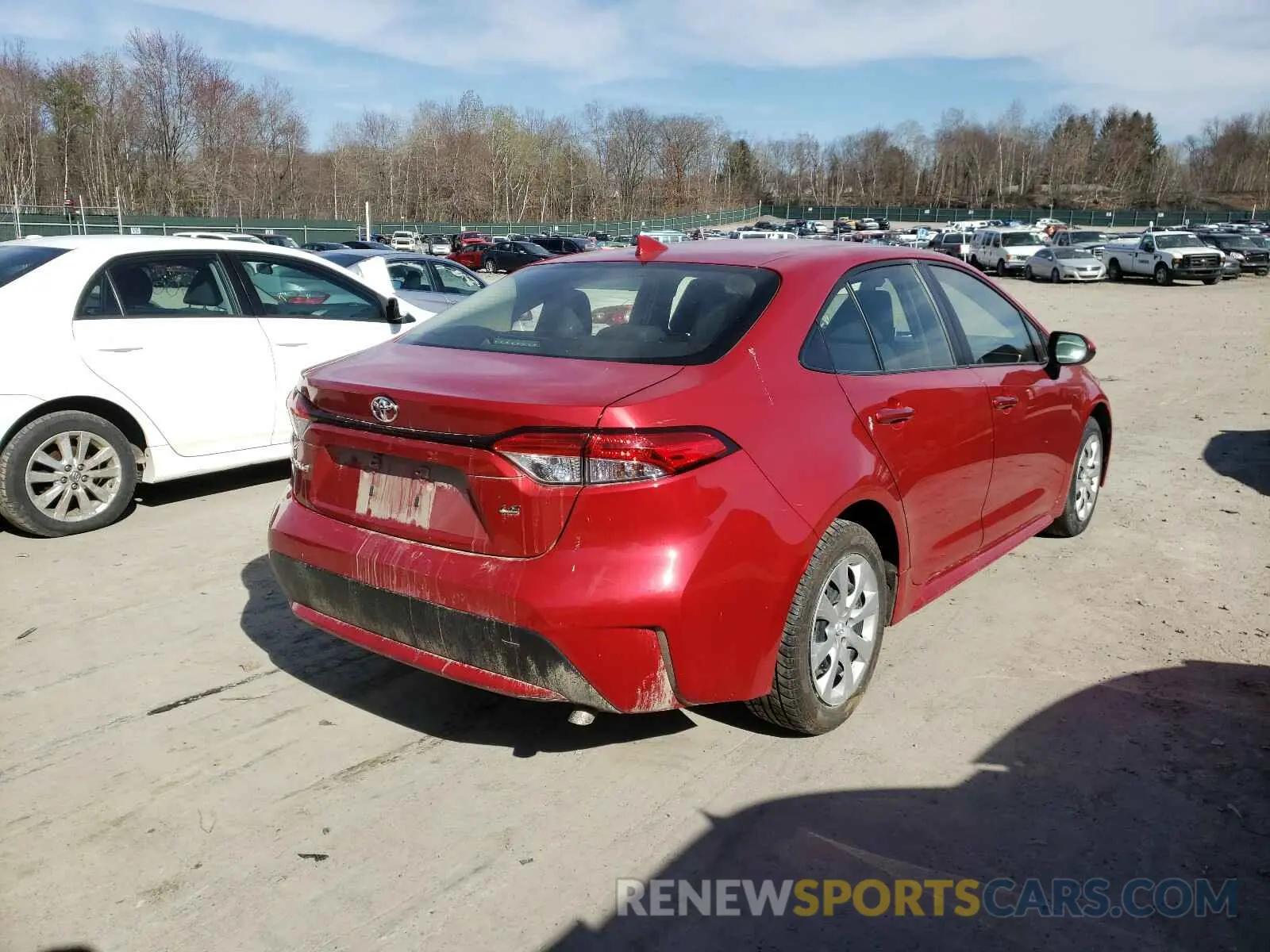 4 fotografías del automóvil dañado JTDEPRAE4LJ032514 TOYOTA COROLLA 2020
