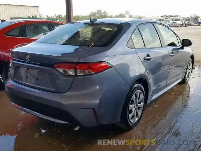 4 fotografías del automóvil dañado JTDEPRAE4LJ033324 TOYOTA COROLLA 2020
