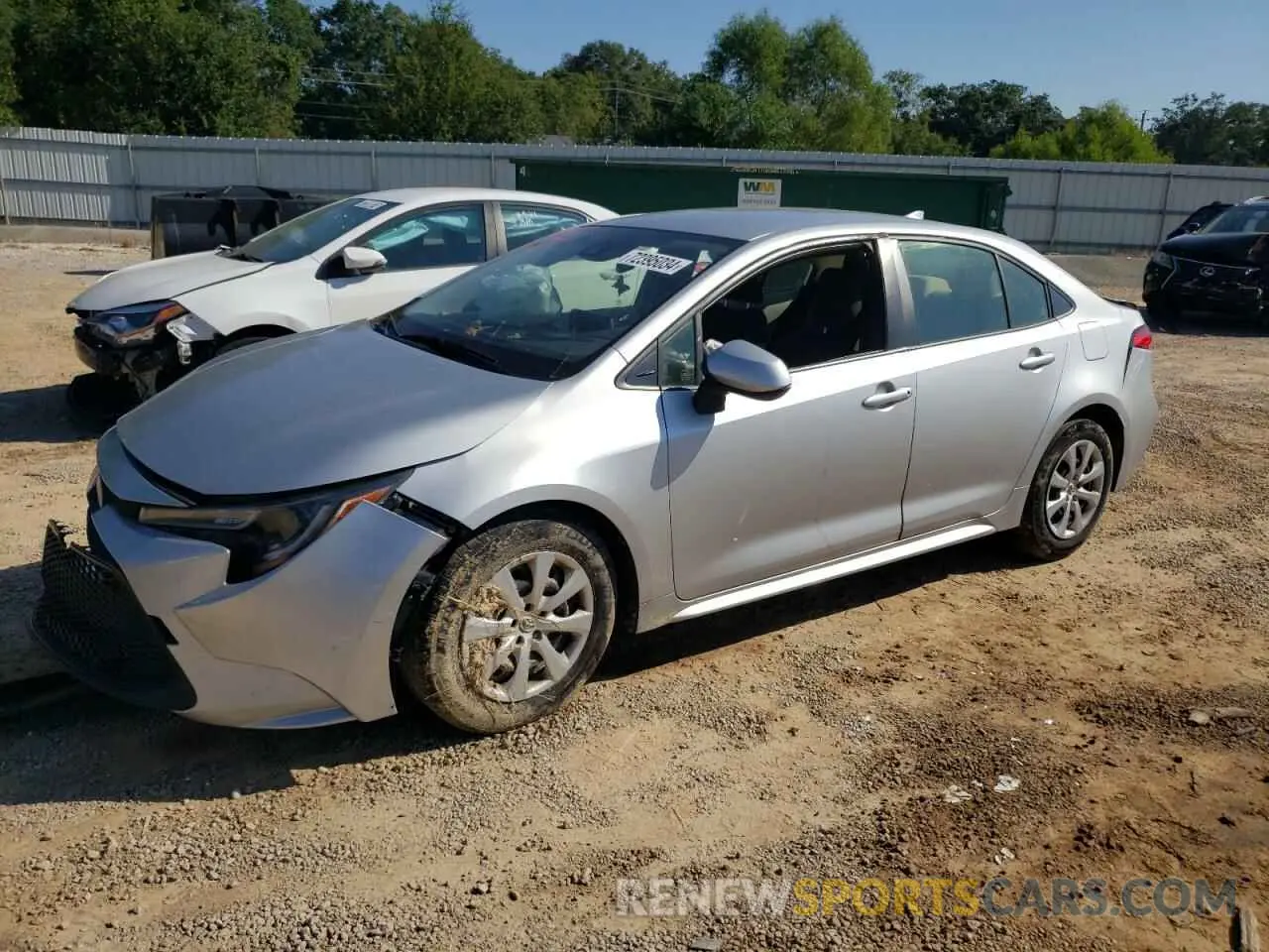 1 fotografías del automóvil dañado JTDEPRAE4LJ037051 TOYOTA COROLLA 2020