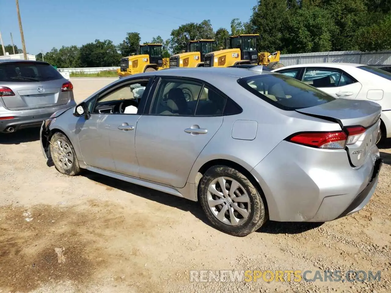 2 fotografías del automóvil dañado JTDEPRAE4LJ037051 TOYOTA COROLLA 2020
