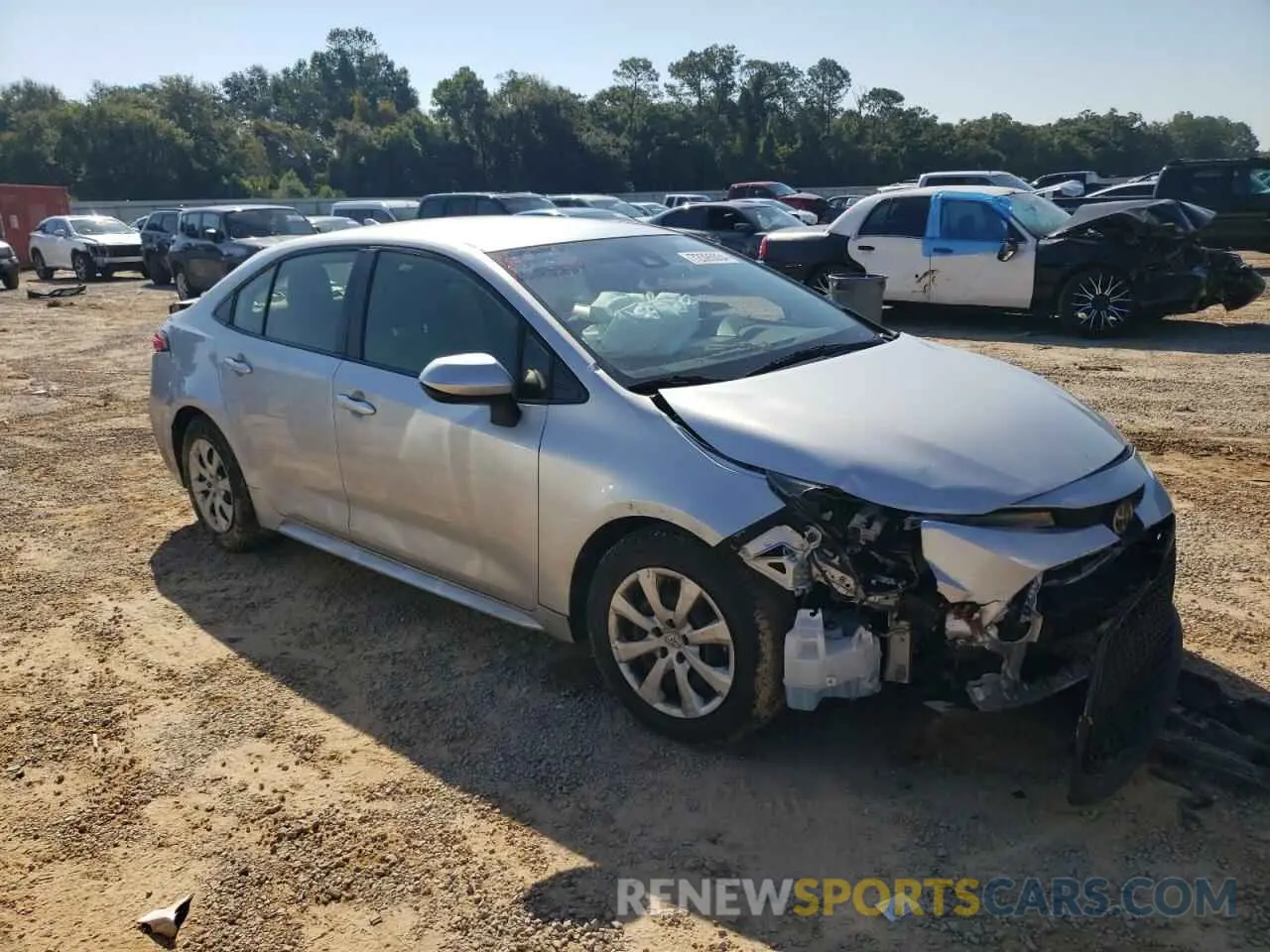 4 fotografías del automóvil dañado JTDEPRAE4LJ037051 TOYOTA COROLLA 2020