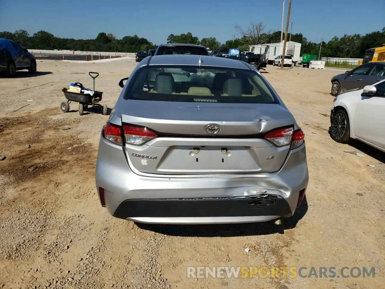 6 fotografías del automóvil dañado JTDEPRAE4LJ037051 TOYOTA COROLLA 2020