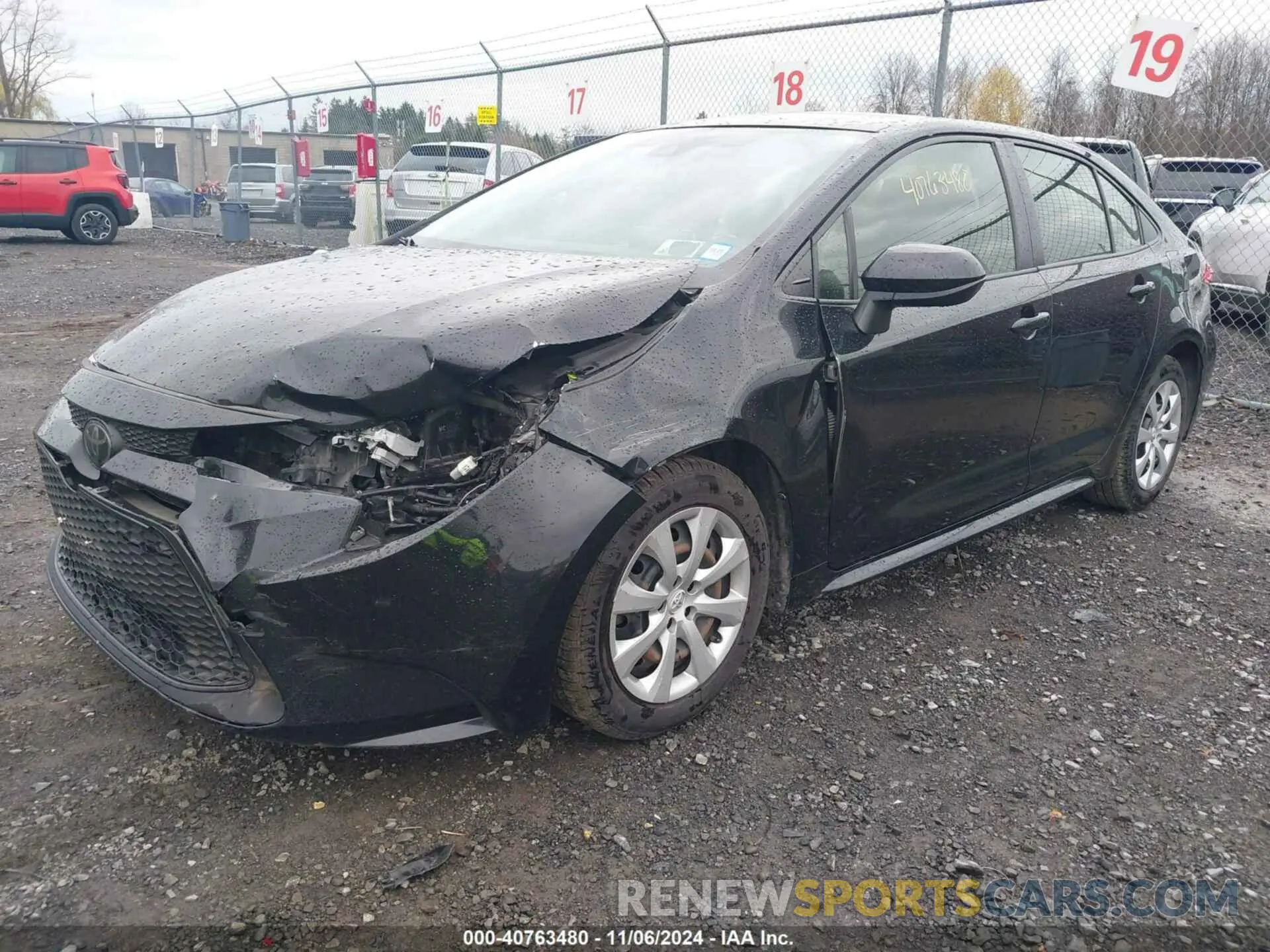 2 fotografías del automóvil dañado JTDEPRAE4LJ037843 TOYOTA COROLLA 2020
