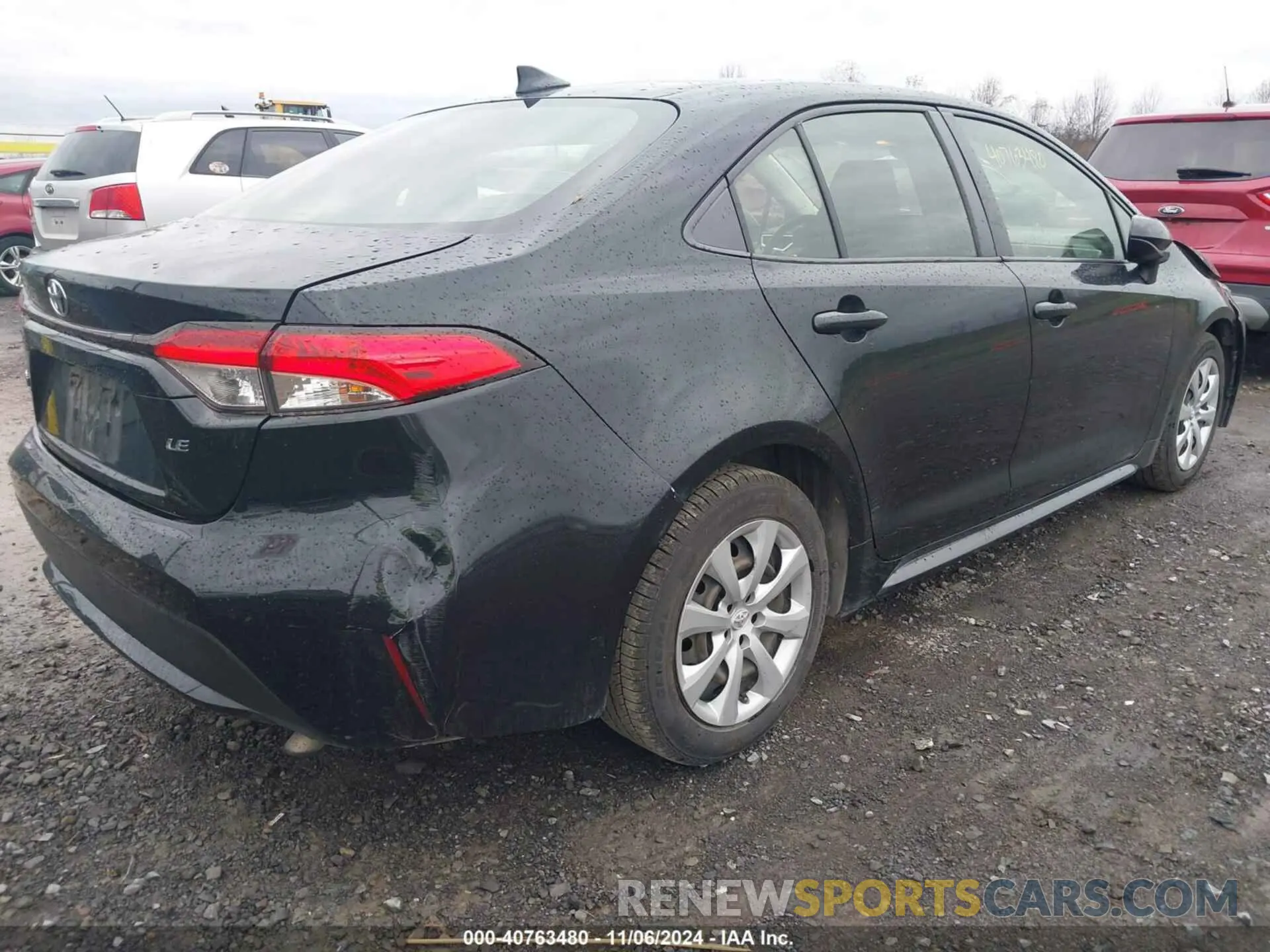 4 fotografías del automóvil dañado JTDEPRAE4LJ037843 TOYOTA COROLLA 2020