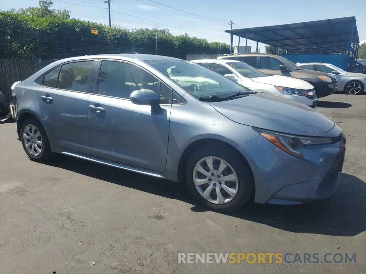 4 fotografías del automóvil dañado JTDEPRAE4LJ038653 TOYOTA COROLLA 2020