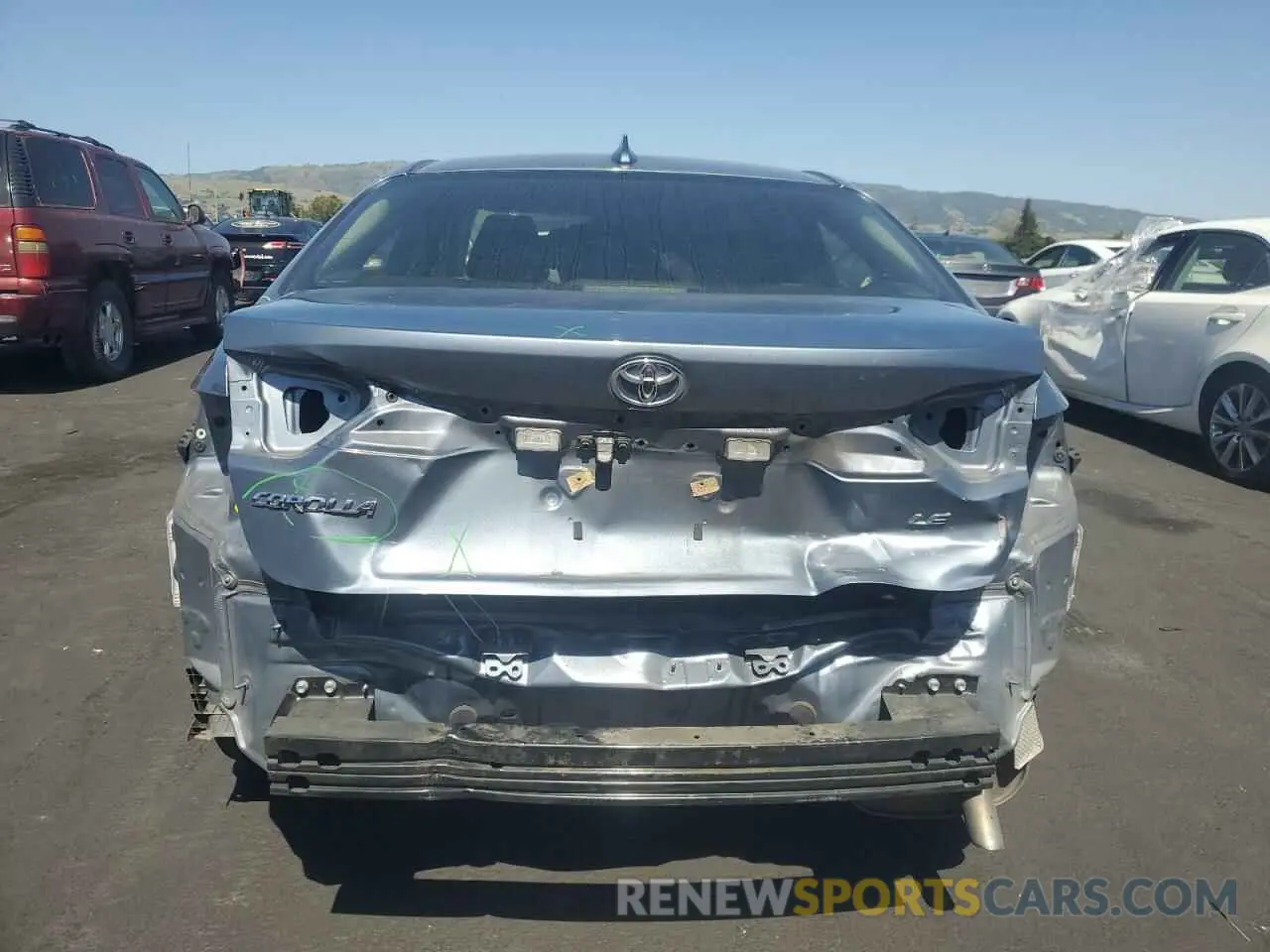 6 fotografías del automóvil dañado JTDEPRAE4LJ038653 TOYOTA COROLLA 2020