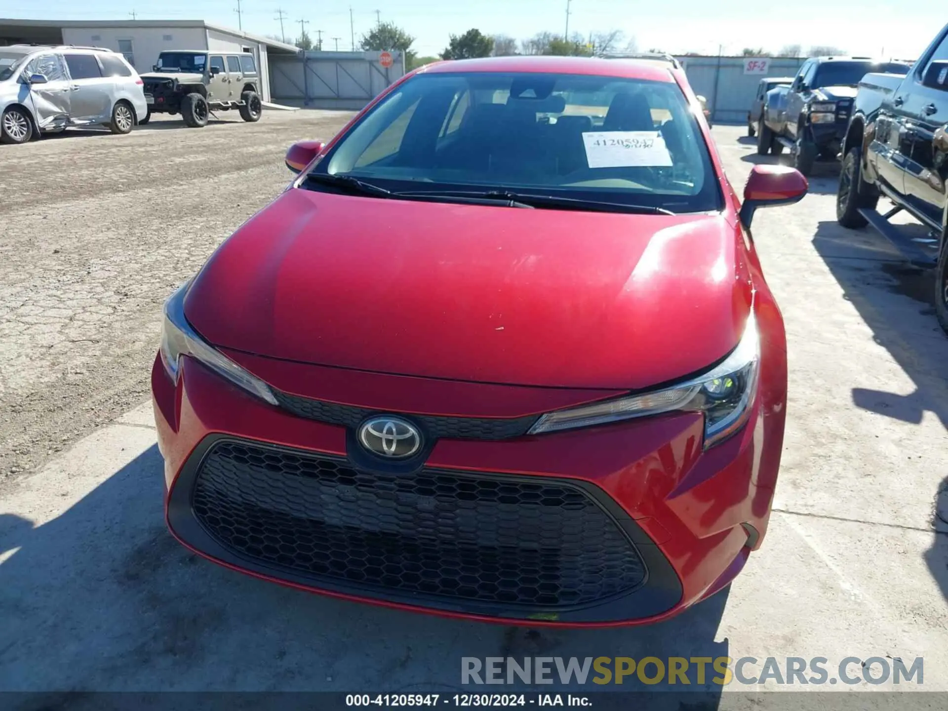 13 fotografías del automóvil dañado JTDEPRAE4LJ042993 TOYOTA COROLLA 2020