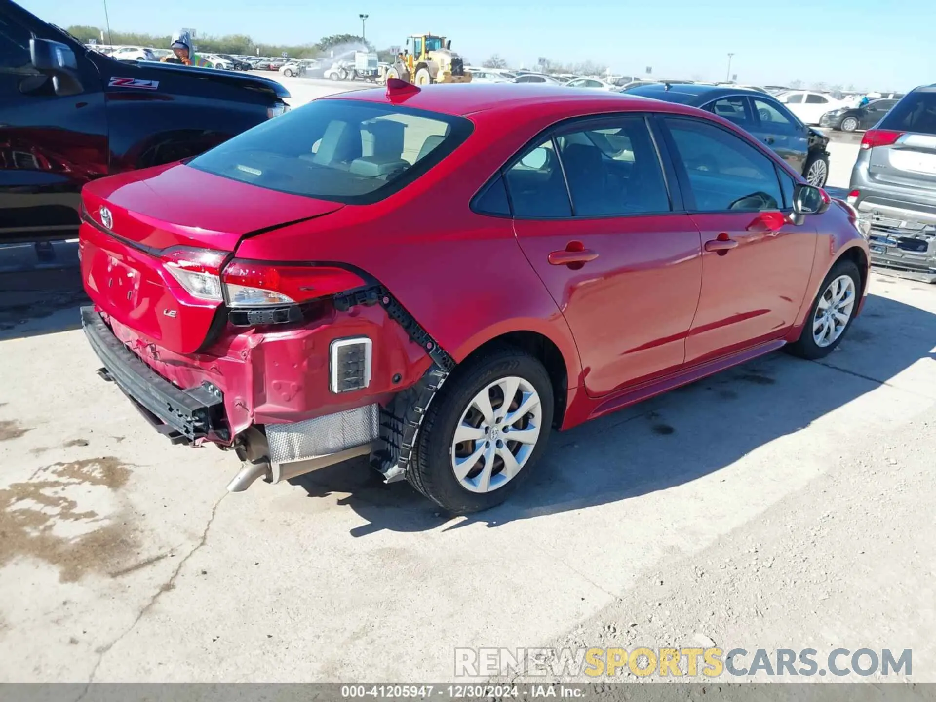 4 fotografías del automóvil dañado JTDEPRAE4LJ042993 TOYOTA COROLLA 2020