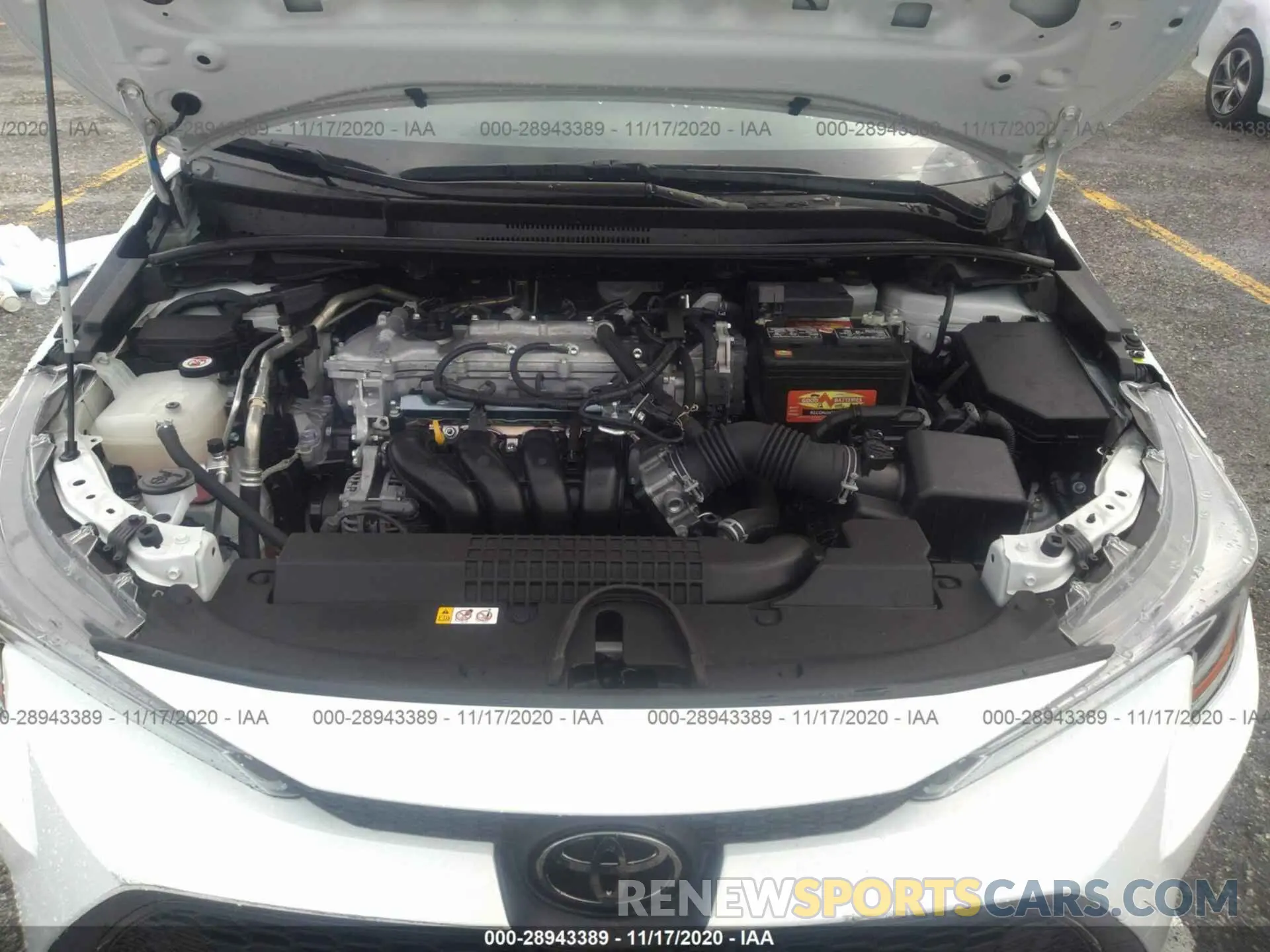 10 fotografías del automóvil dañado JTDEPRAE4LJ046736 TOYOTA COROLLA 2020