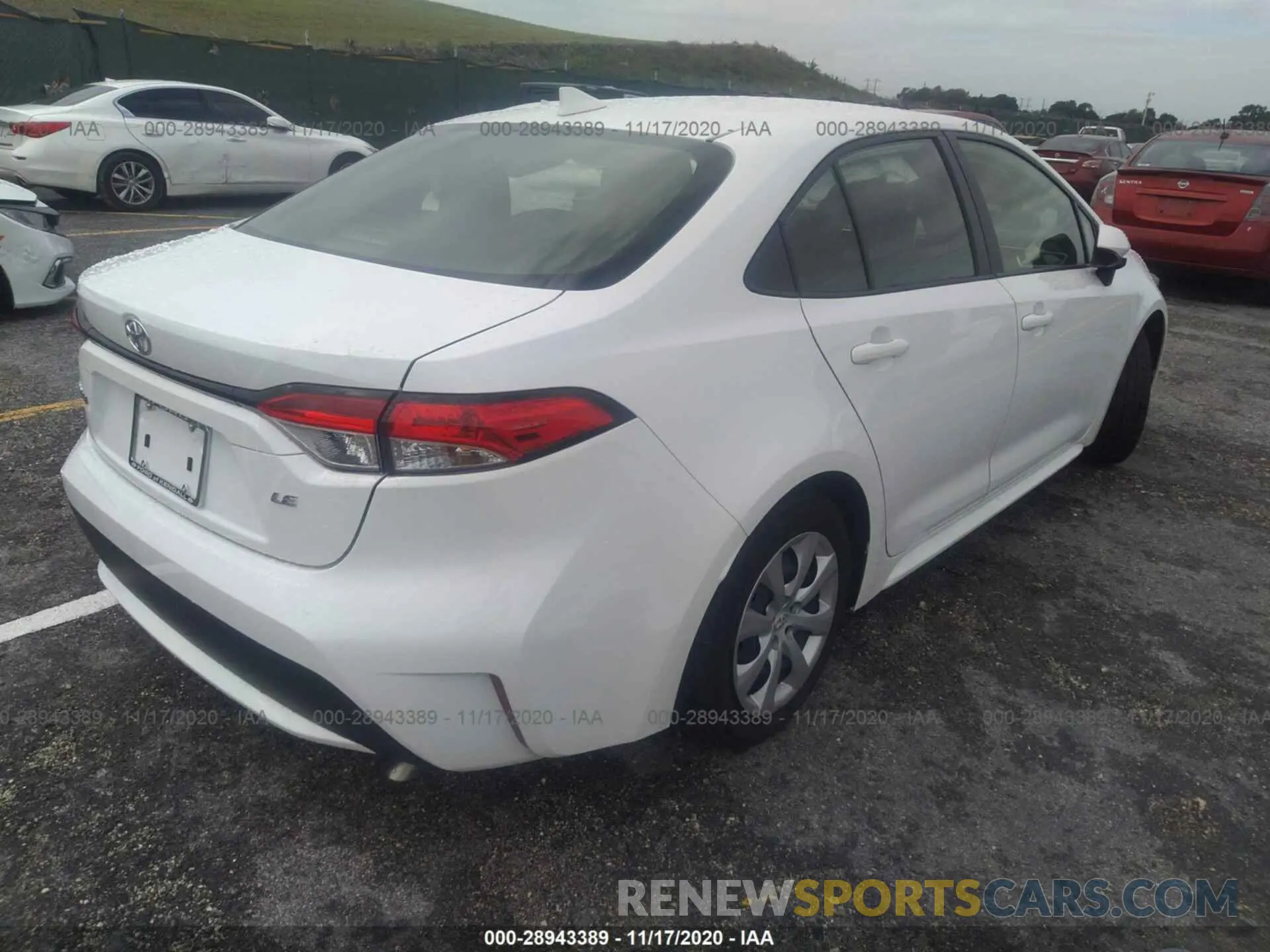 4 fotografías del automóvil dañado JTDEPRAE4LJ046736 TOYOTA COROLLA 2020