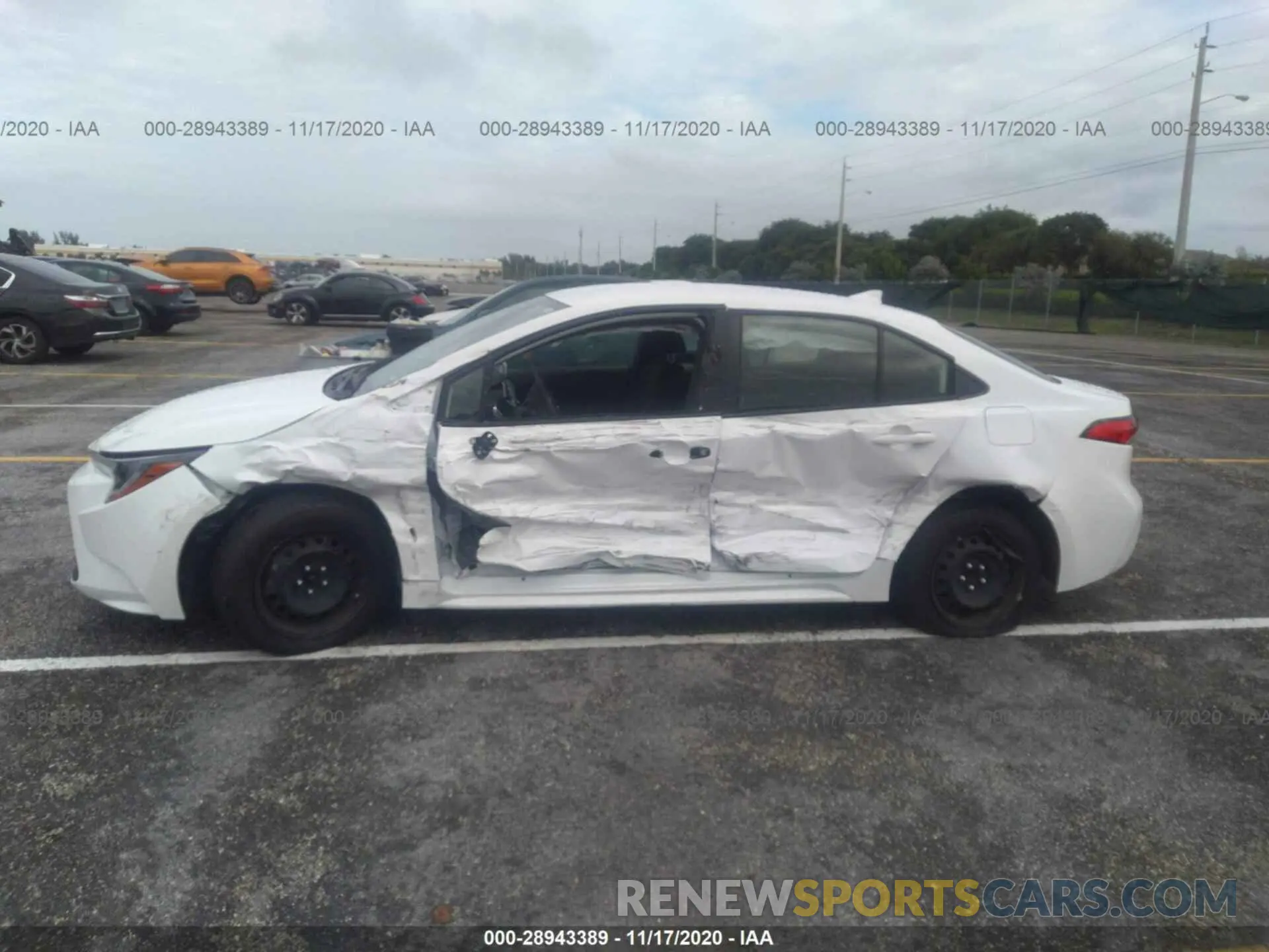 6 fotografías del automóvil dañado JTDEPRAE4LJ046736 TOYOTA COROLLA 2020