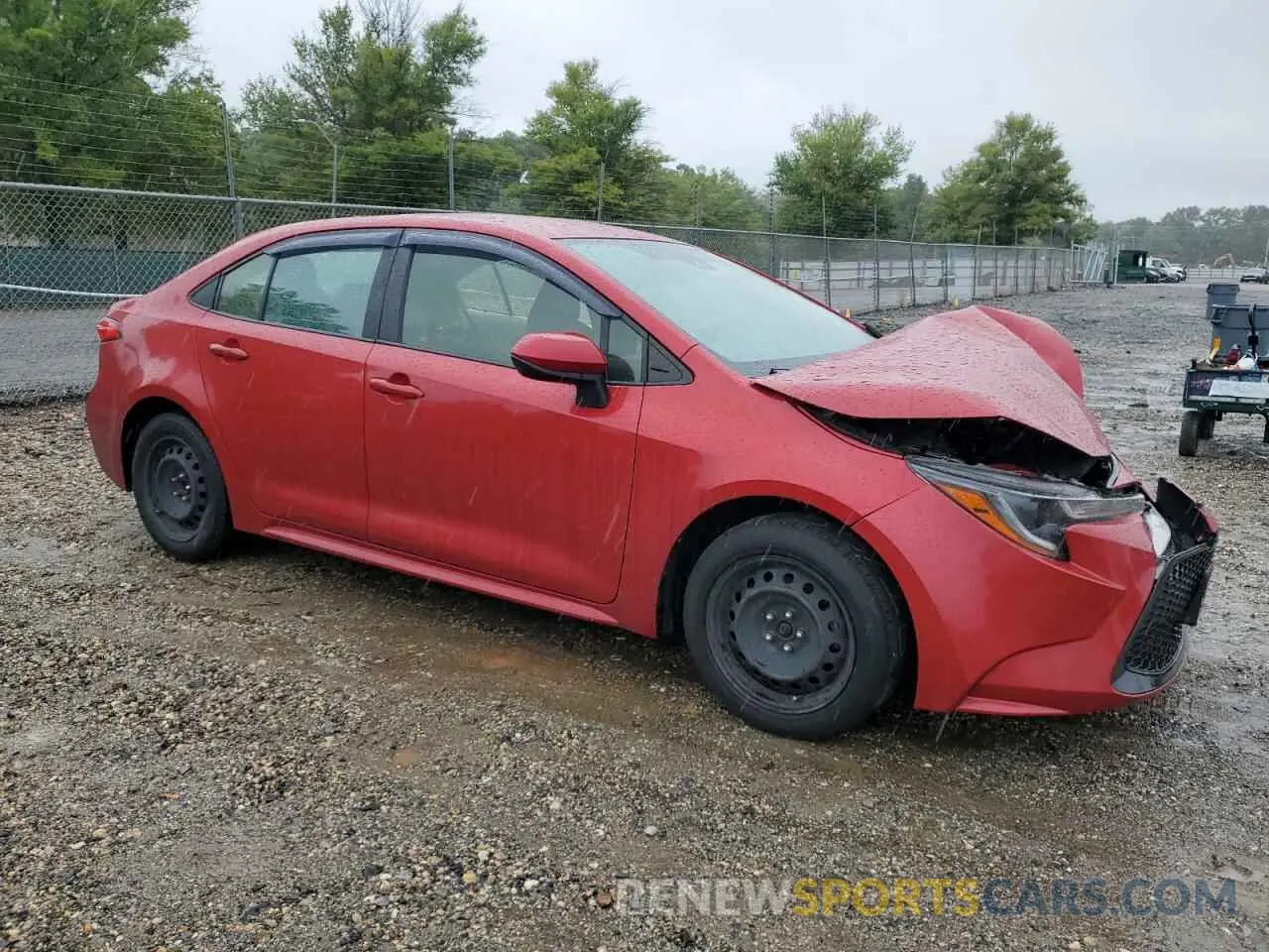 4 fotografías del automóvil dañado JTDEPRAE4LJ047689 TOYOTA COROLLA 2020