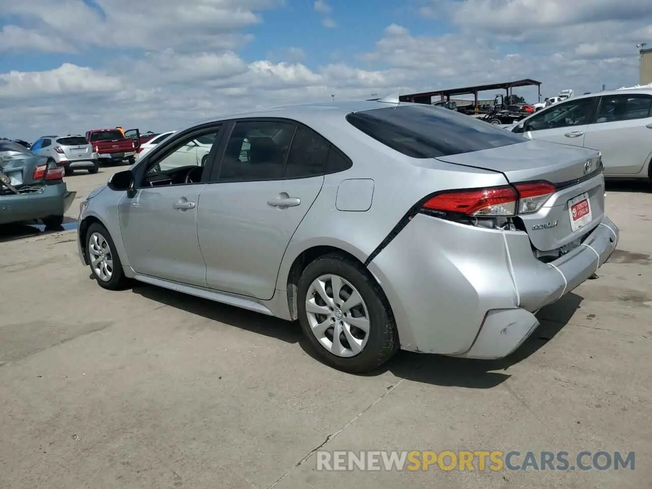 2 fotografías del automóvil dañado JTDEPRAE4LJ048454 TOYOTA COROLLA 2020