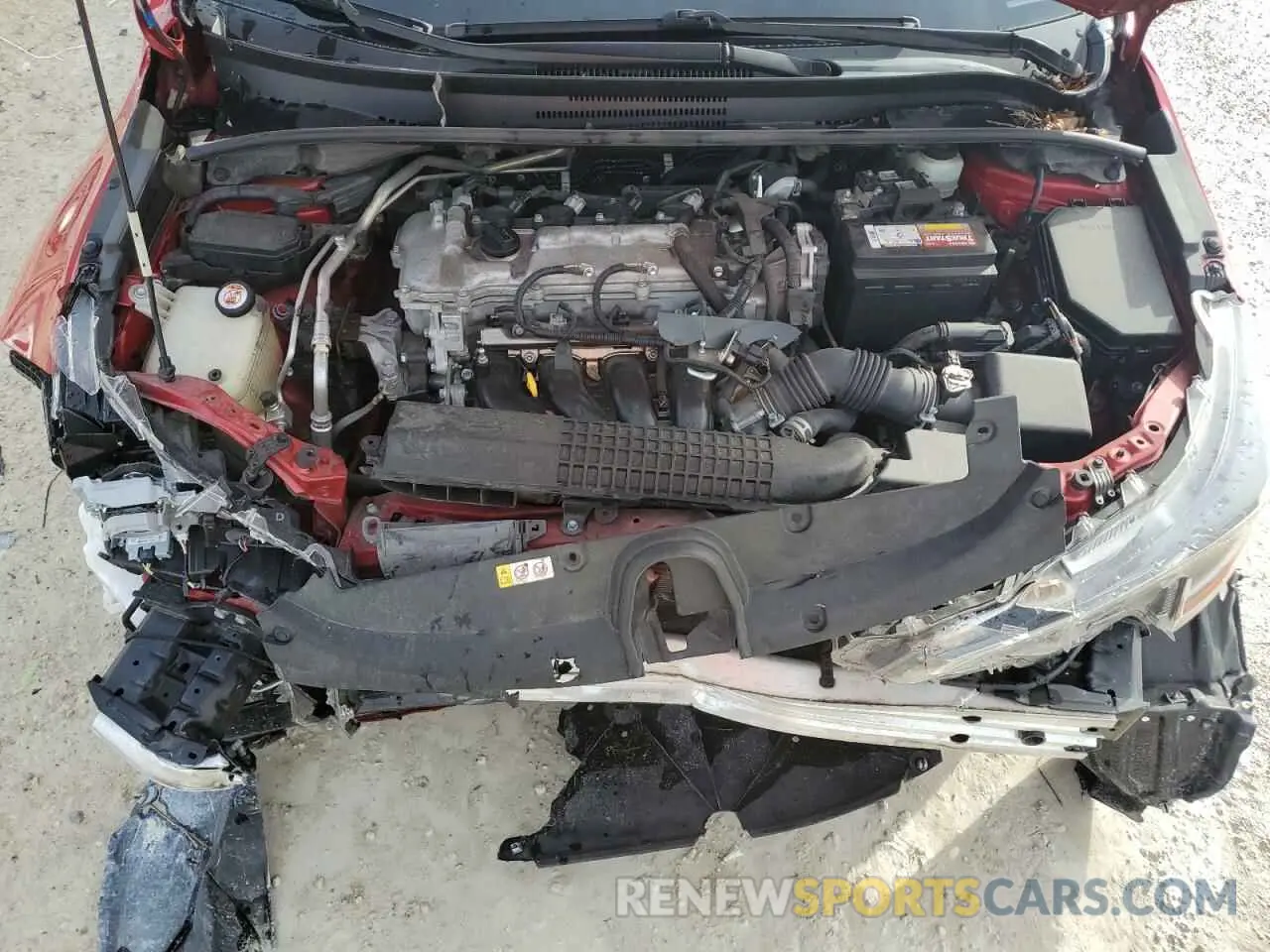 11 fotografías del automóvil dañado JTDEPRAE4LJ049684 TOYOTA COROLLA 2020