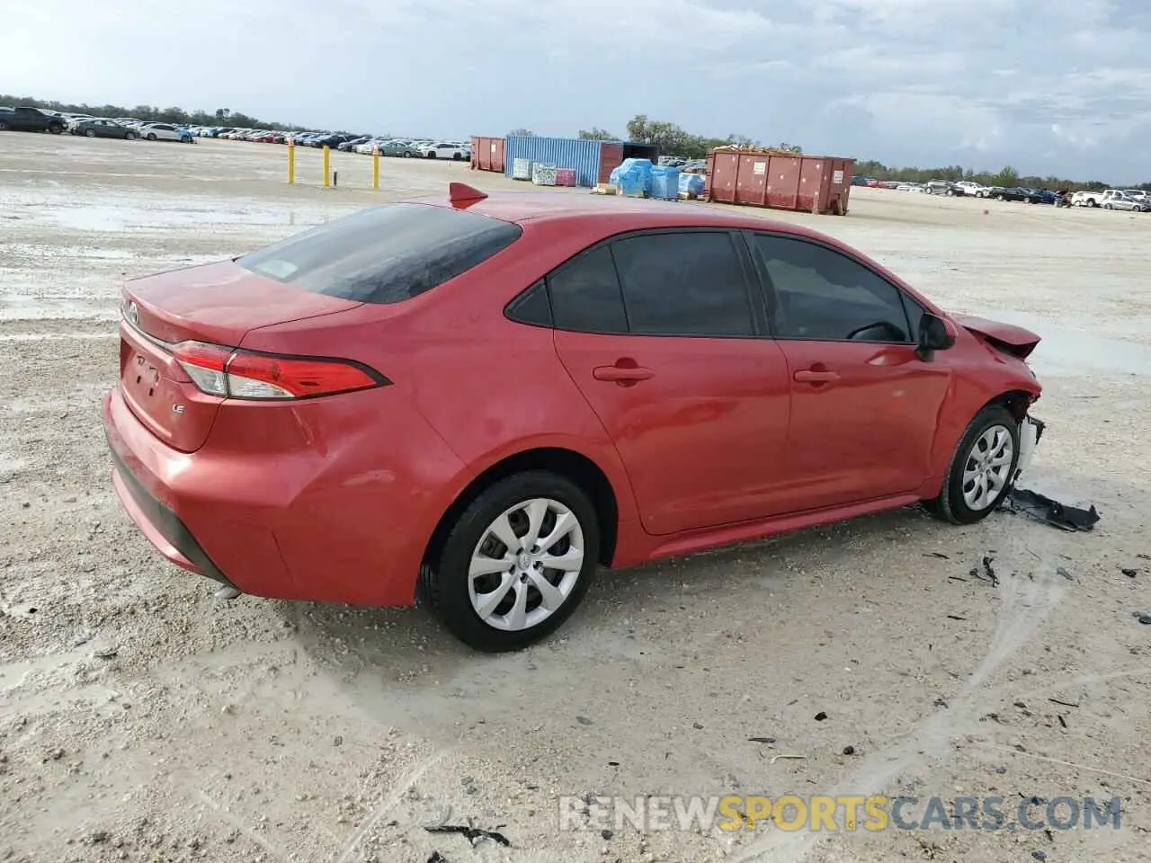 3 fotografías del automóvil dañado JTDEPRAE4LJ049684 TOYOTA COROLLA 2020