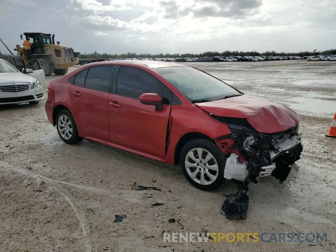 4 fotografías del automóvil dañado JTDEPRAE4LJ049684 TOYOTA COROLLA 2020