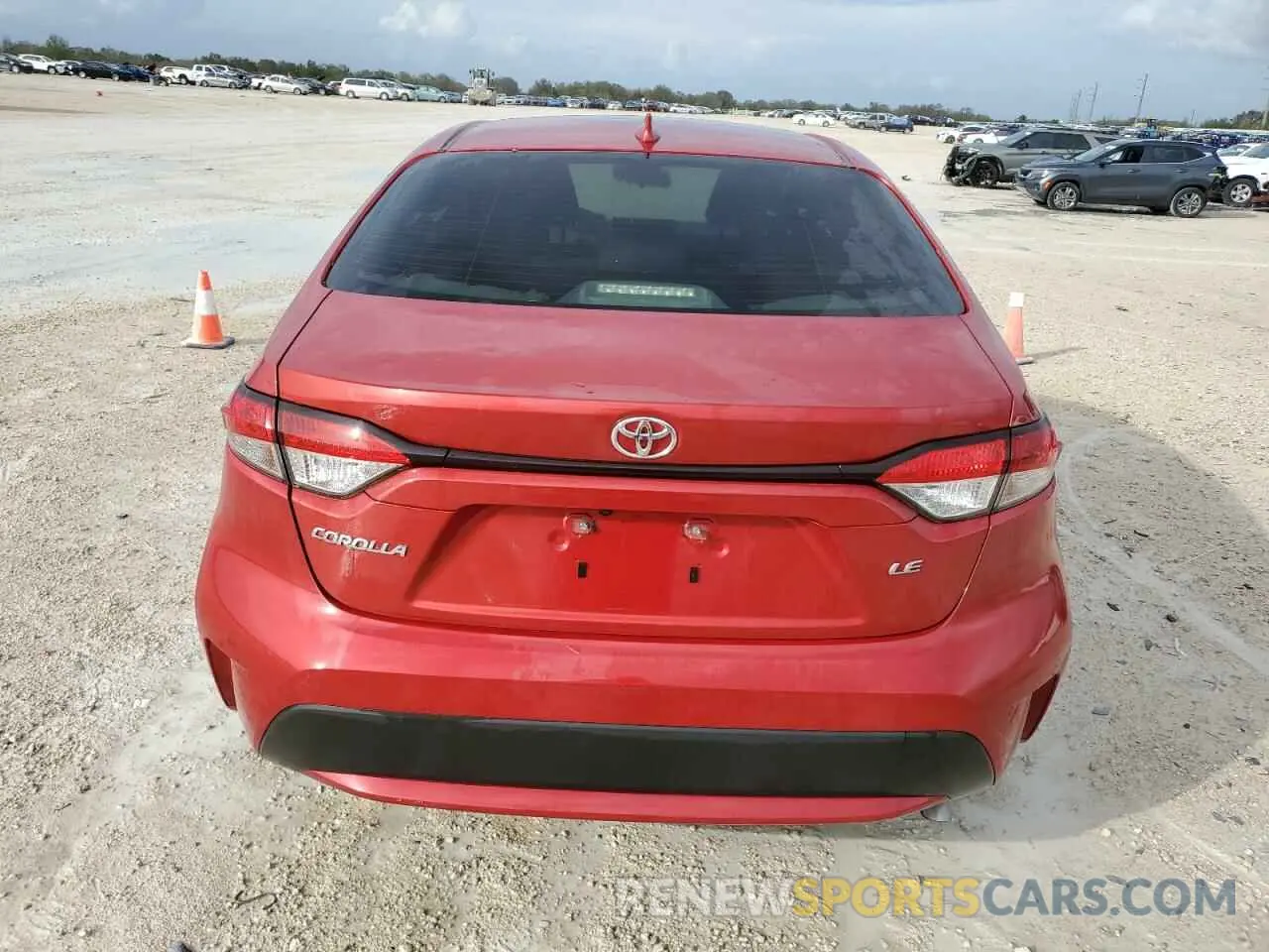 6 fotografías del automóvil dañado JTDEPRAE4LJ049684 TOYOTA COROLLA 2020