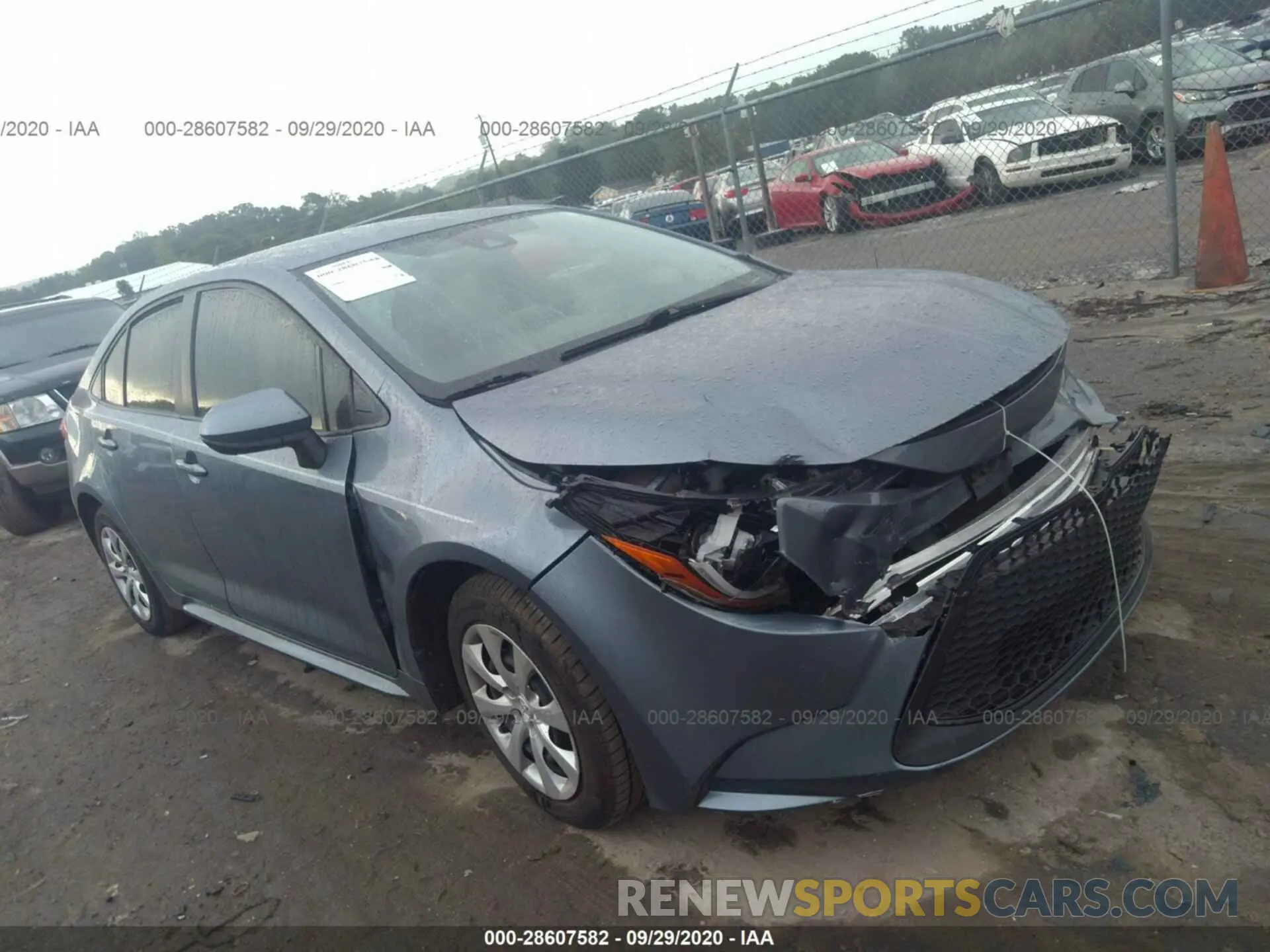 1 fotografías del automóvil dañado JTDEPRAE4LJ060751 TOYOTA COROLLA 2020