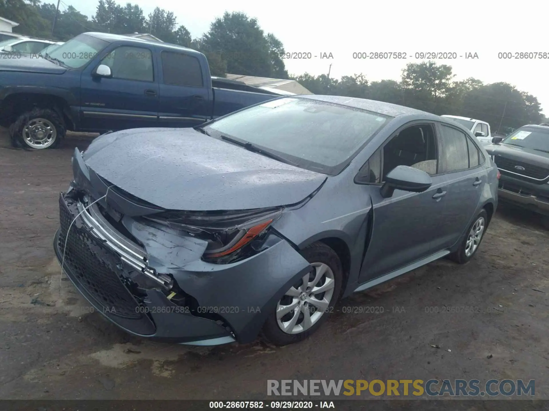 2 fotografías del automóvil dañado JTDEPRAE4LJ060751 TOYOTA COROLLA 2020