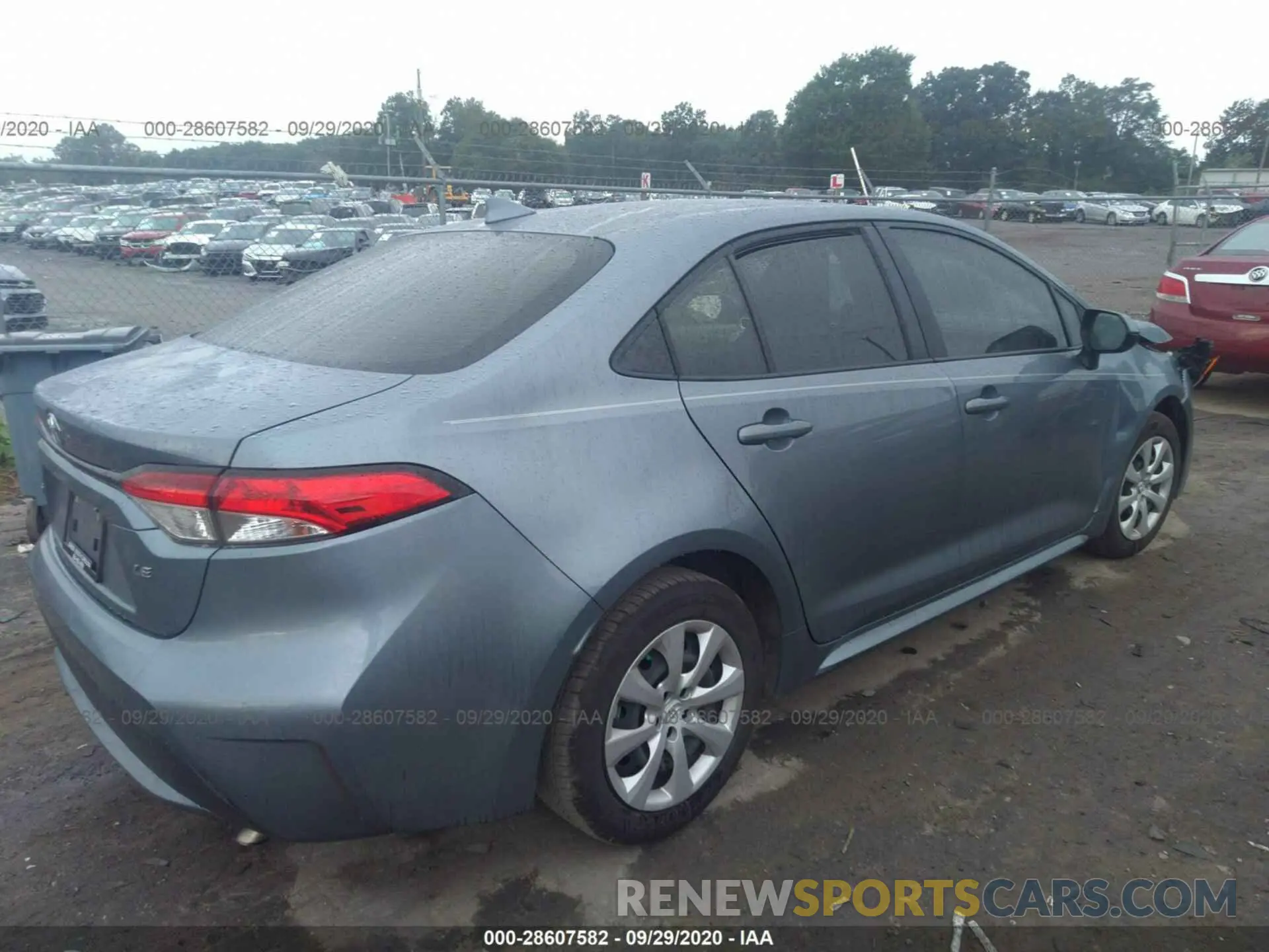 4 fotografías del automóvil dañado JTDEPRAE4LJ060751 TOYOTA COROLLA 2020
