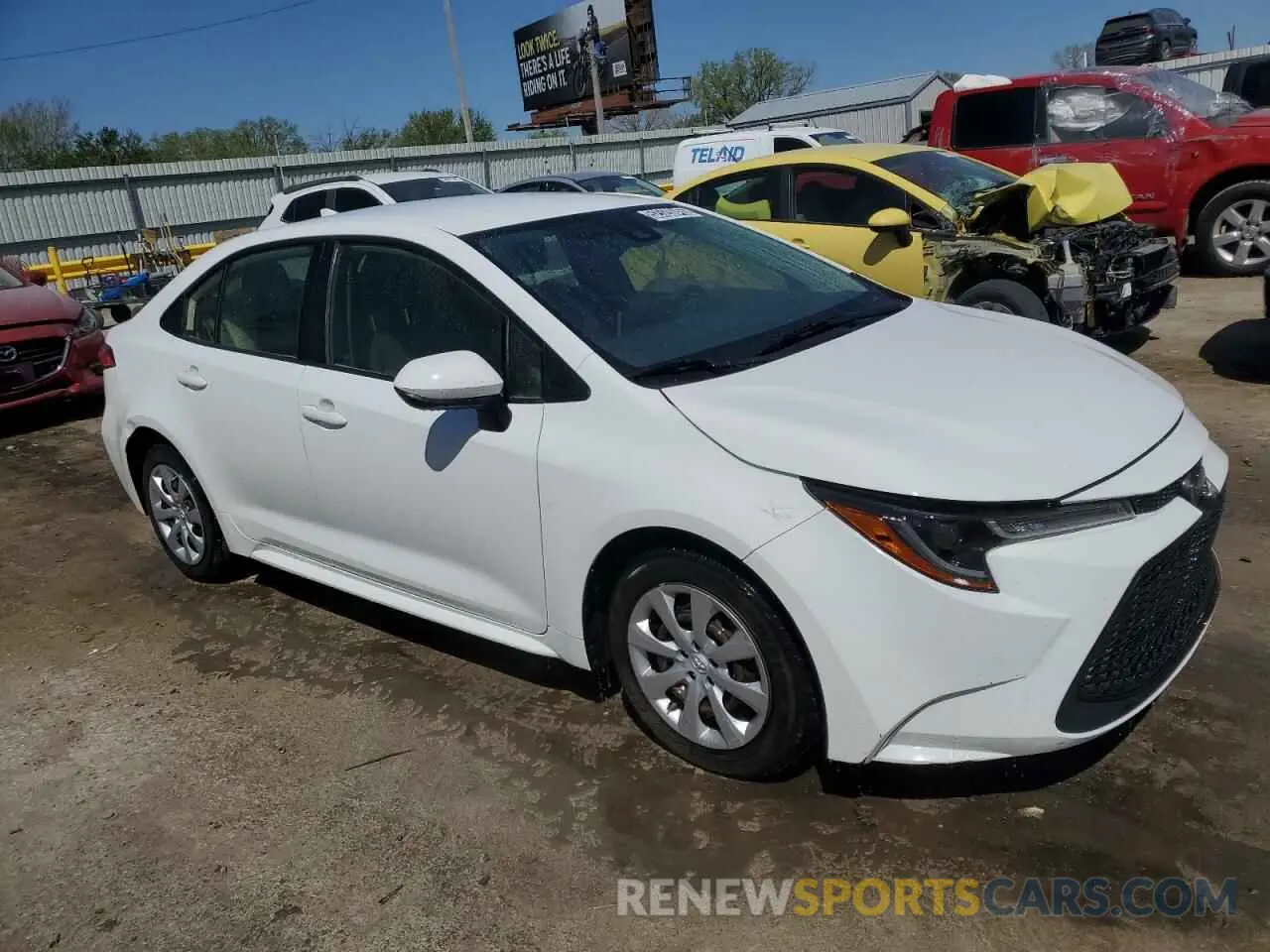 4 fotografías del automóvil dañado JTDEPRAE4LJ067361 TOYOTA COROLLA 2020