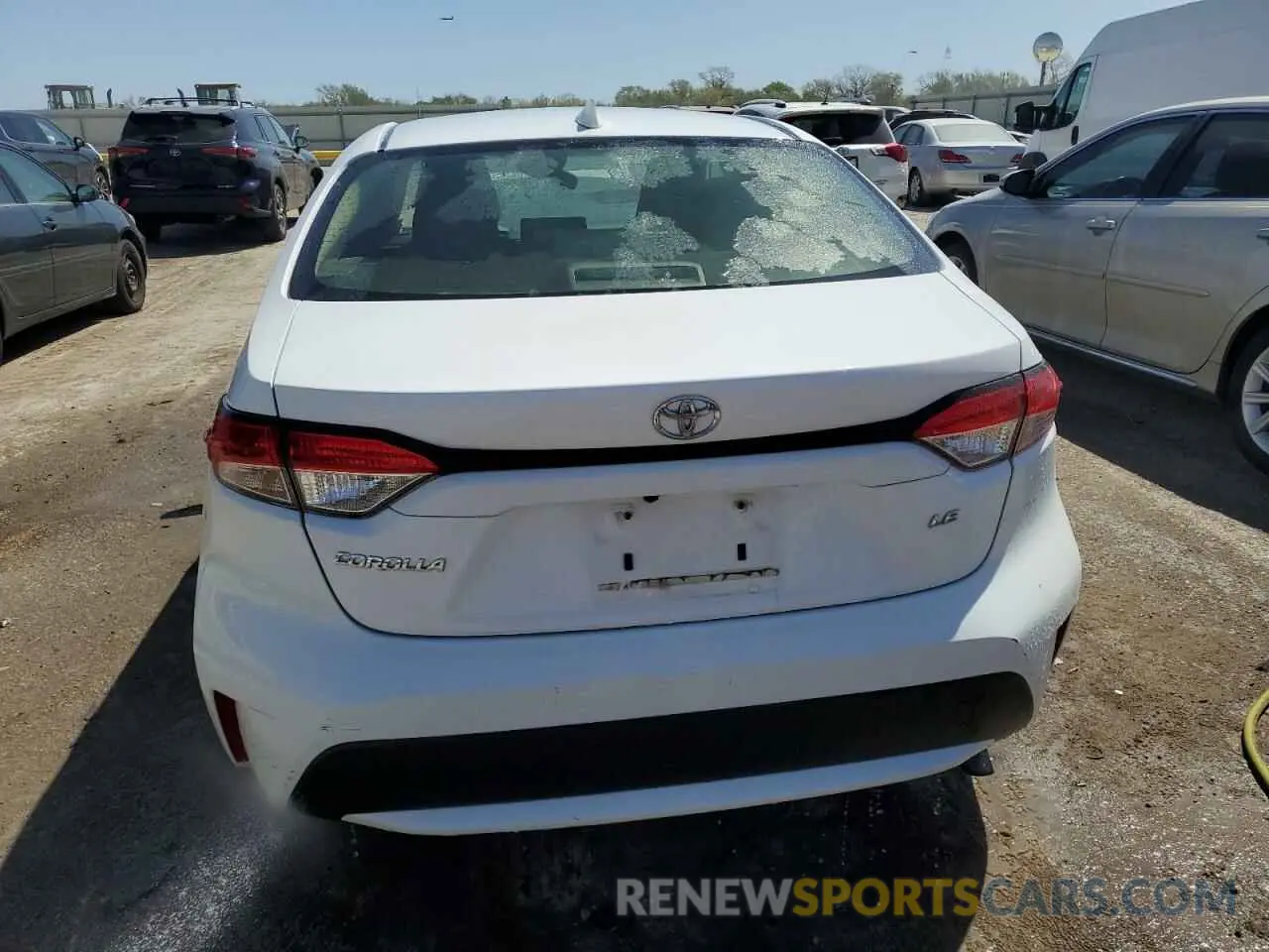 6 fotografías del automóvil dañado JTDEPRAE4LJ067361 TOYOTA COROLLA 2020