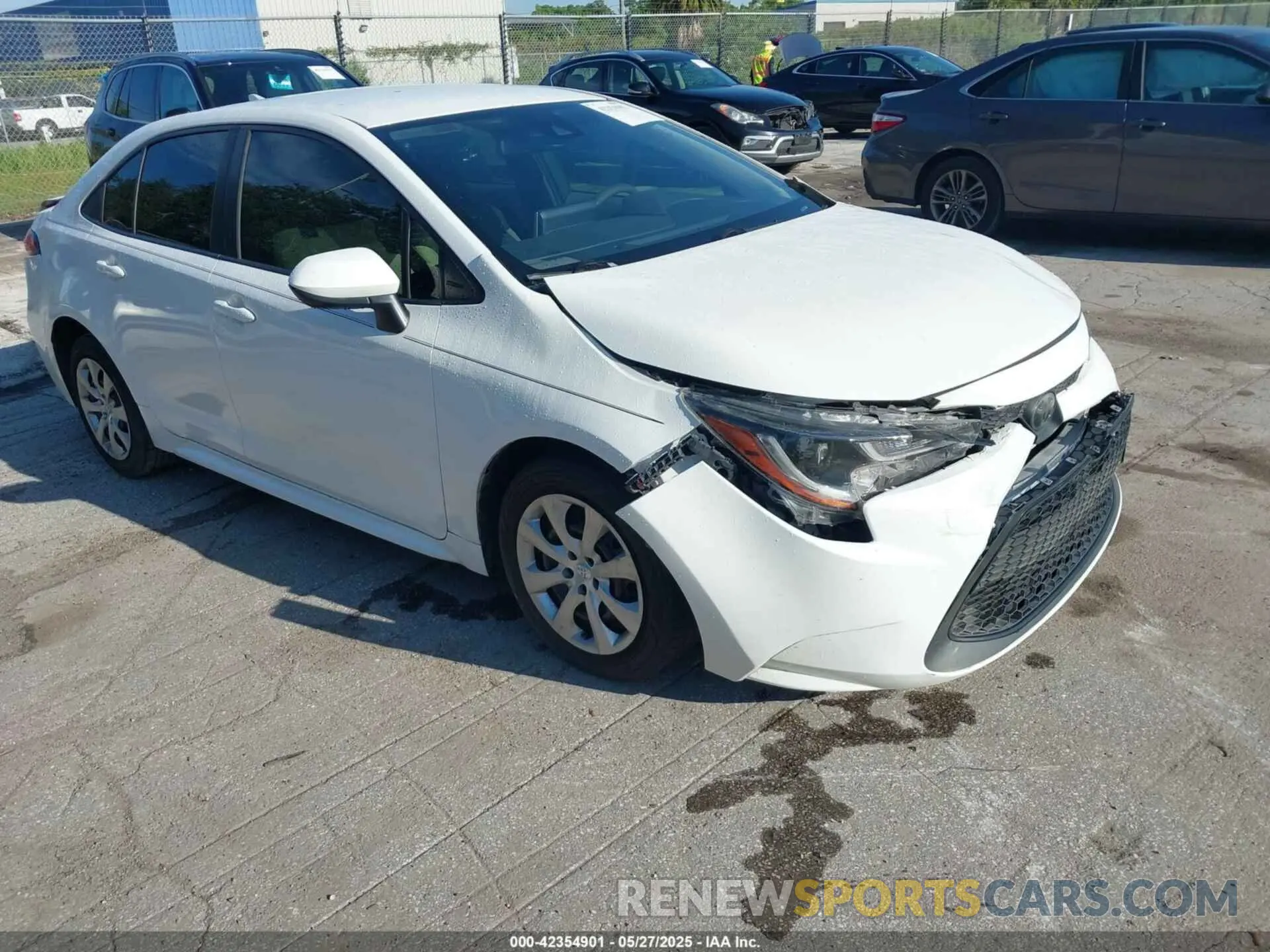 1 fotografías del automóvil dañado JTDEPRAE4LJ070602 TOYOTA COROLLA 2020