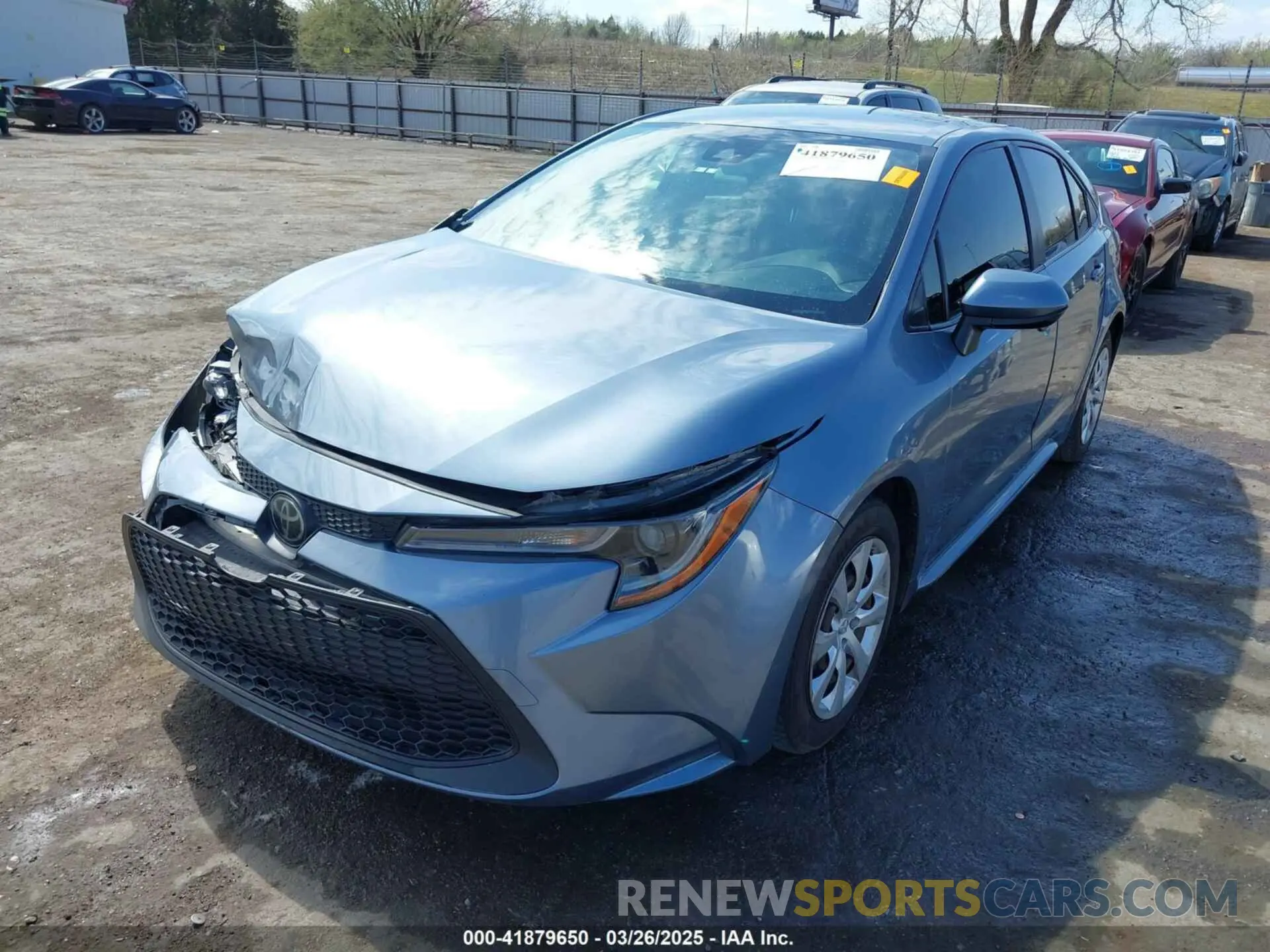 2 fotografías del automóvil dañado JTDEPRAE4LJ071619 TOYOTA COROLLA 2020