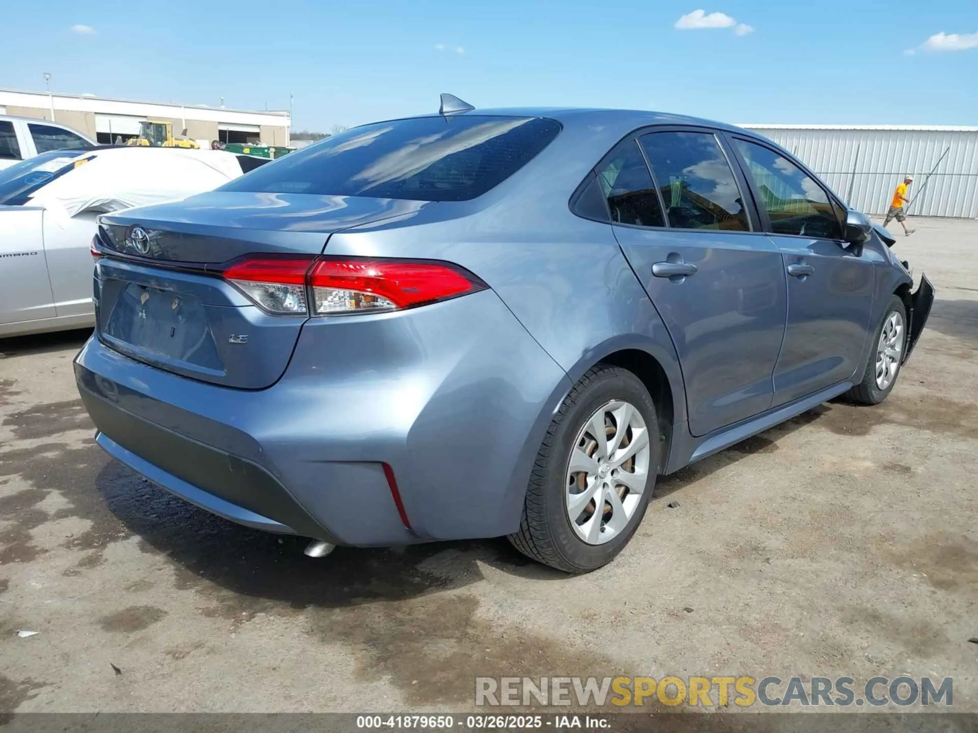 4 fotografías del automóvil dañado JTDEPRAE4LJ071619 TOYOTA COROLLA 2020