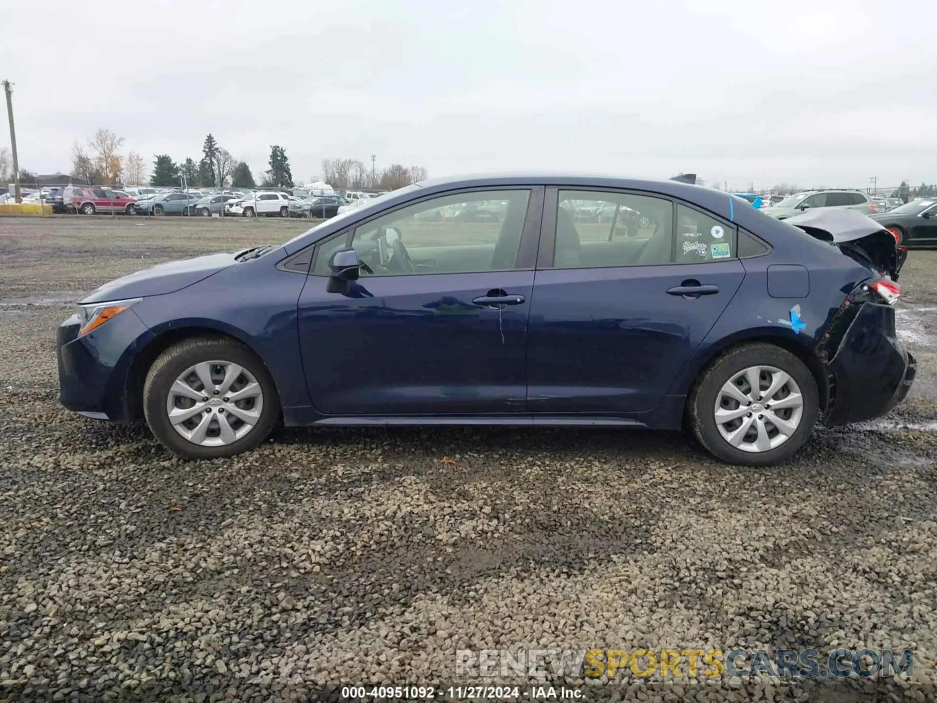14 fotografías del automóvil dañado JTDEPRAE4LJ073418 TOYOTA COROLLA 2020