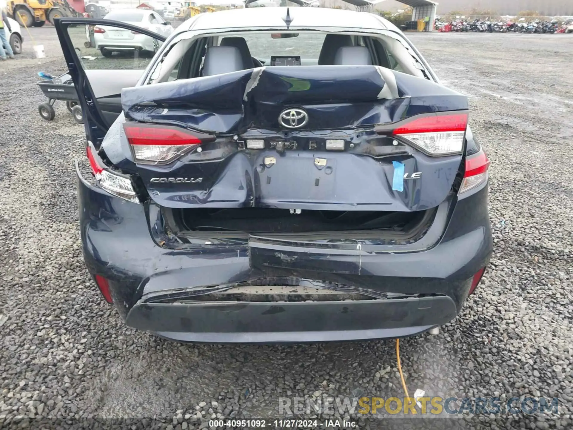 6 fotografías del automóvil dañado JTDEPRAE4LJ073418 TOYOTA COROLLA 2020