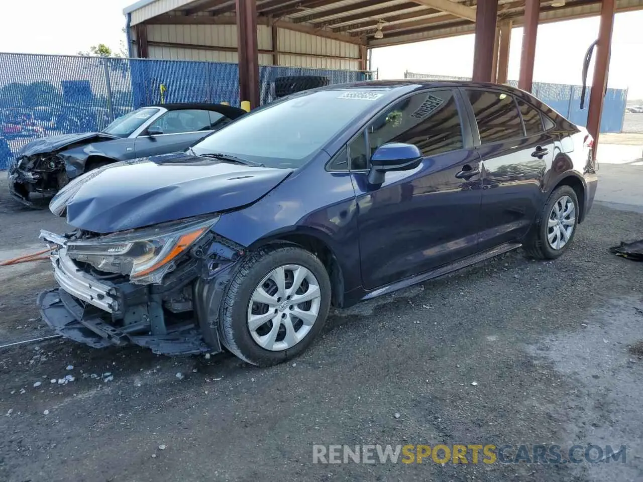 1 fotografías del automóvil dañado JTDEPRAE4LJ075878 TOYOTA COROLLA 2020