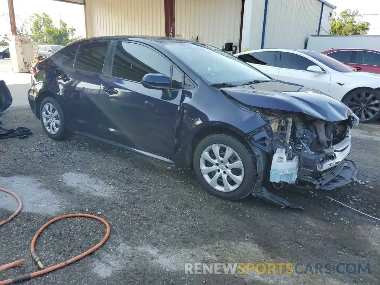 4 fotografías del automóvil dañado JTDEPRAE4LJ075878 TOYOTA COROLLA 2020