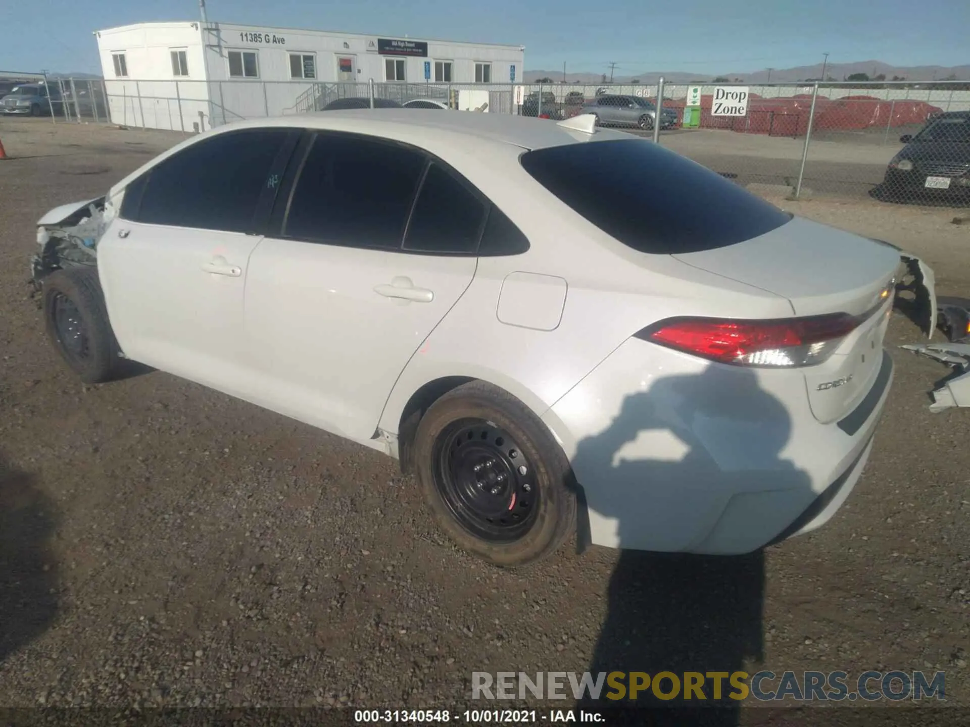 3 fotografías del automóvil dañado JTDEPRAE4LJ078067 TOYOTA COROLLA 2020