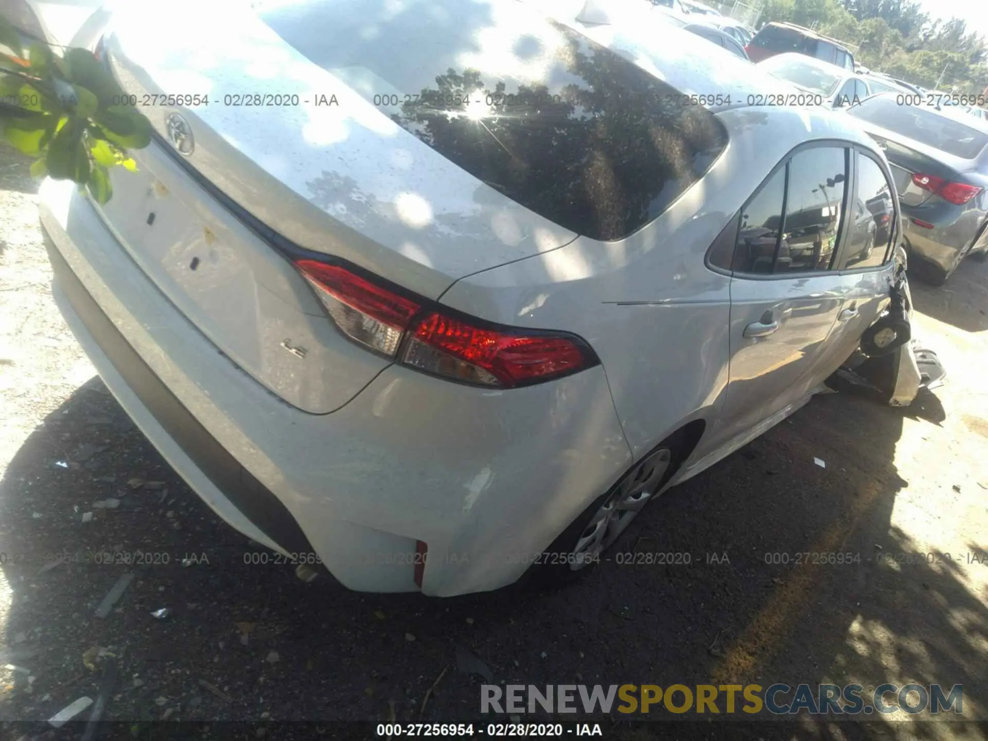 4 fotografías del automóvil dañado JTDEPRAE4LJ082071 TOYOTA COROLLA 2020