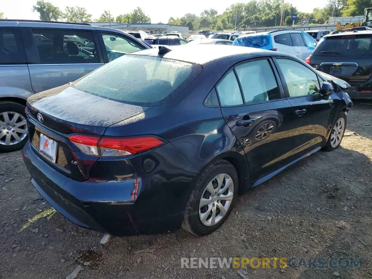 4 fotografías del automóvil dañado JTDEPRAE4LJ086394 TOYOTA COROLLA 2020