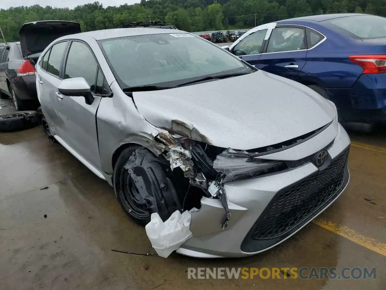 1 fotografías del automóvil dañado JTDEPRAE4LJ086797 TOYOTA COROLLA 2020