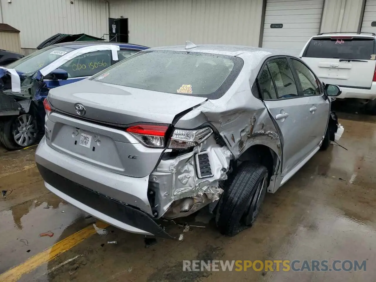 4 fotografías del automóvil dañado JTDEPRAE4LJ086797 TOYOTA COROLLA 2020