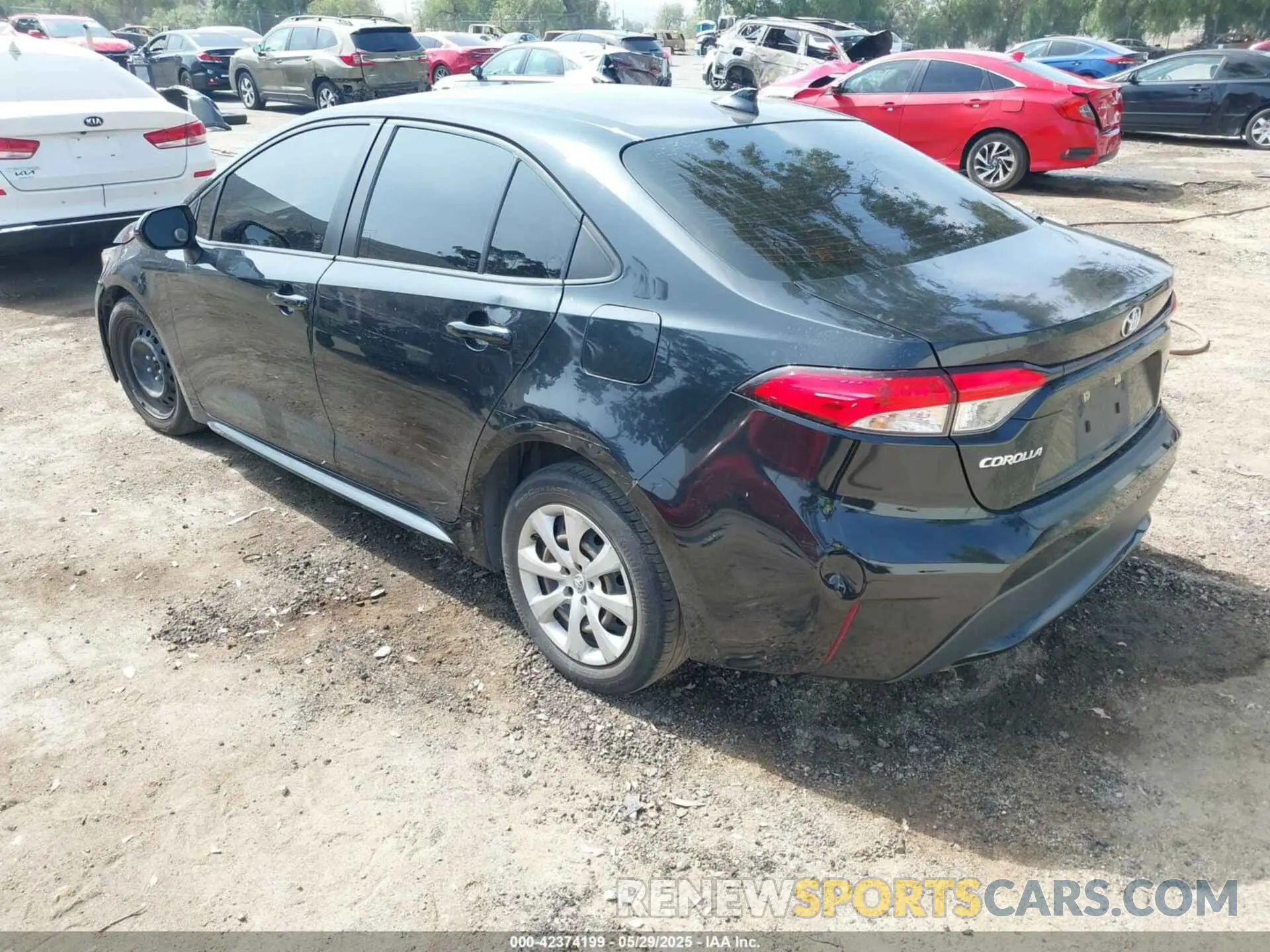 3 fotografías del automóvil dañado JTDEPRAE4LJ089506 TOYOTA COROLLA 2020
