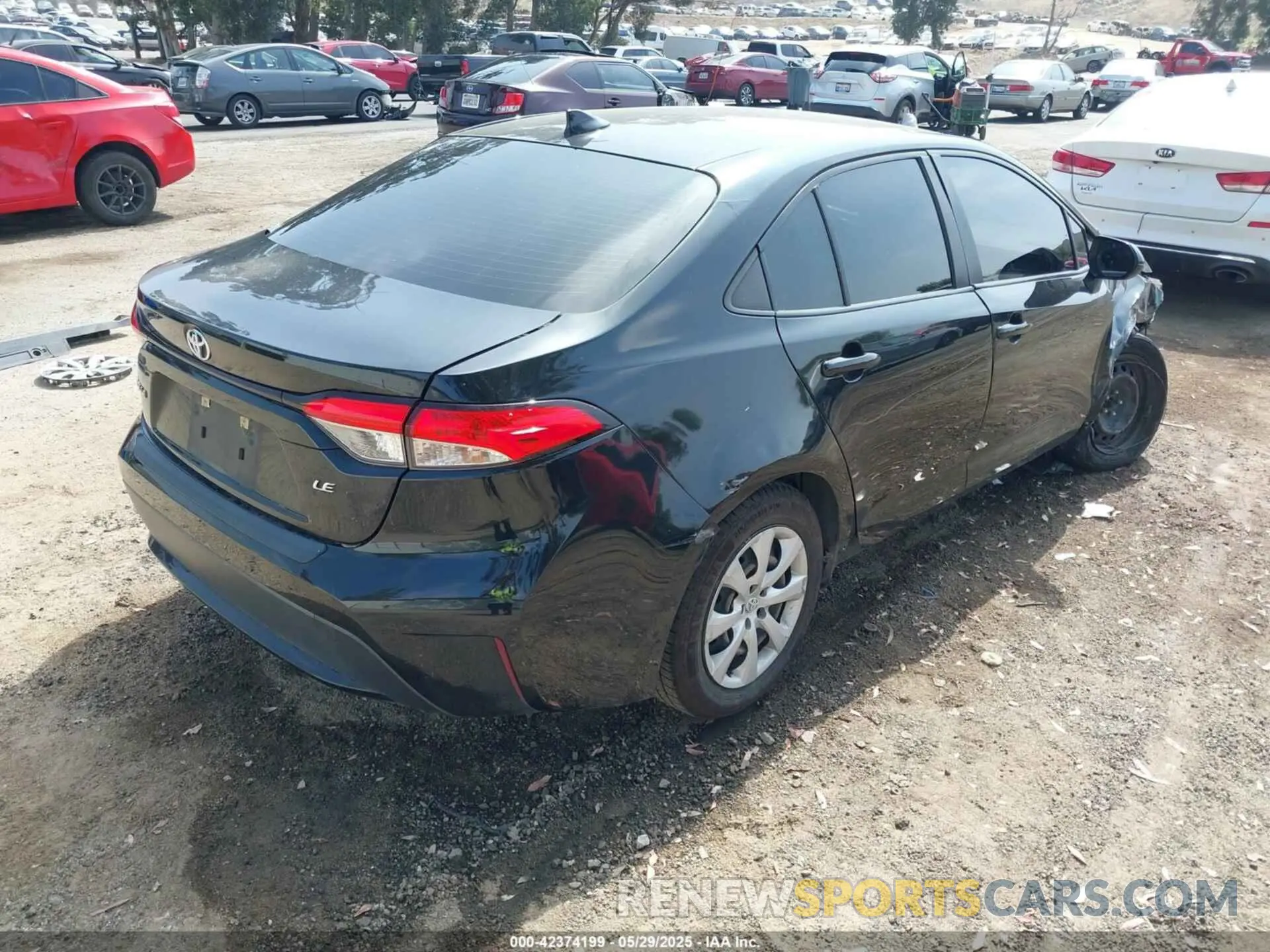4 fotografías del automóvil dañado JTDEPRAE4LJ089506 TOYOTA COROLLA 2020