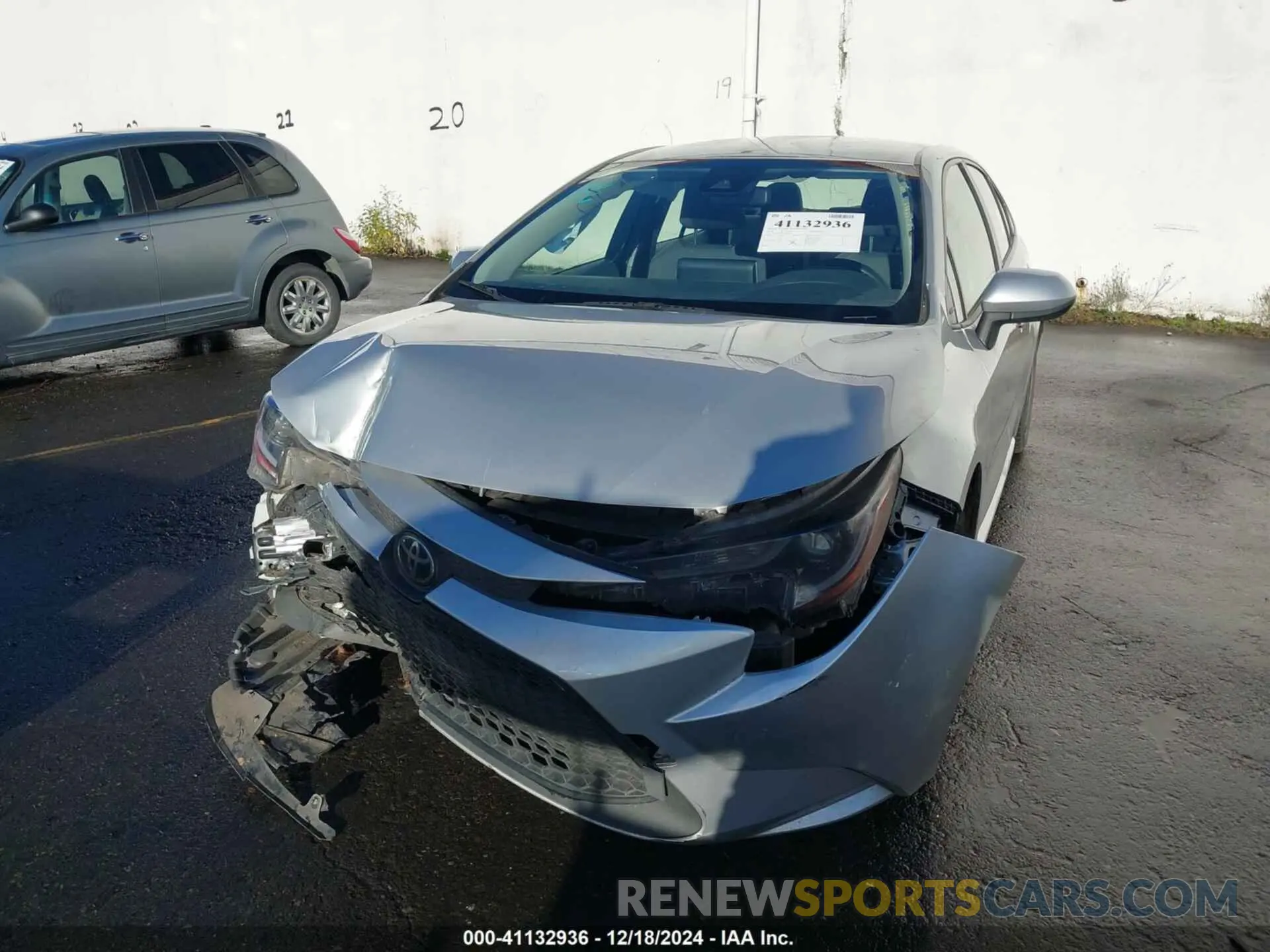 6 fotografías del automóvil dañado JTDEPRAE4LJ090137 TOYOTA COROLLA 2020